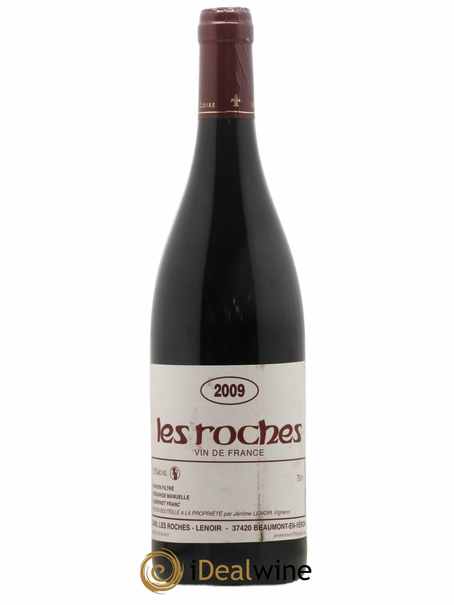 Vin de France Les Roches Lenoir (Domaine) 2009 - Lot de 1 bouteille - 0