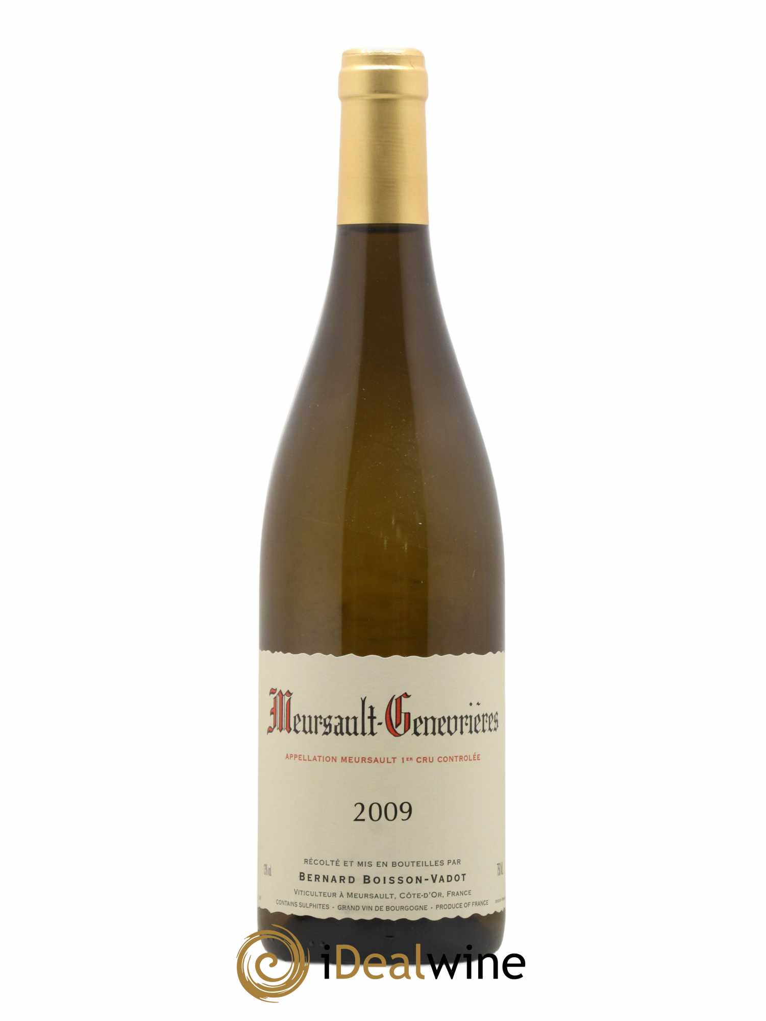 Meursault 1er Cru Genevrières Boisson-Vadot (Domaine) 2009 - Lot de 1 bouteille - 0
