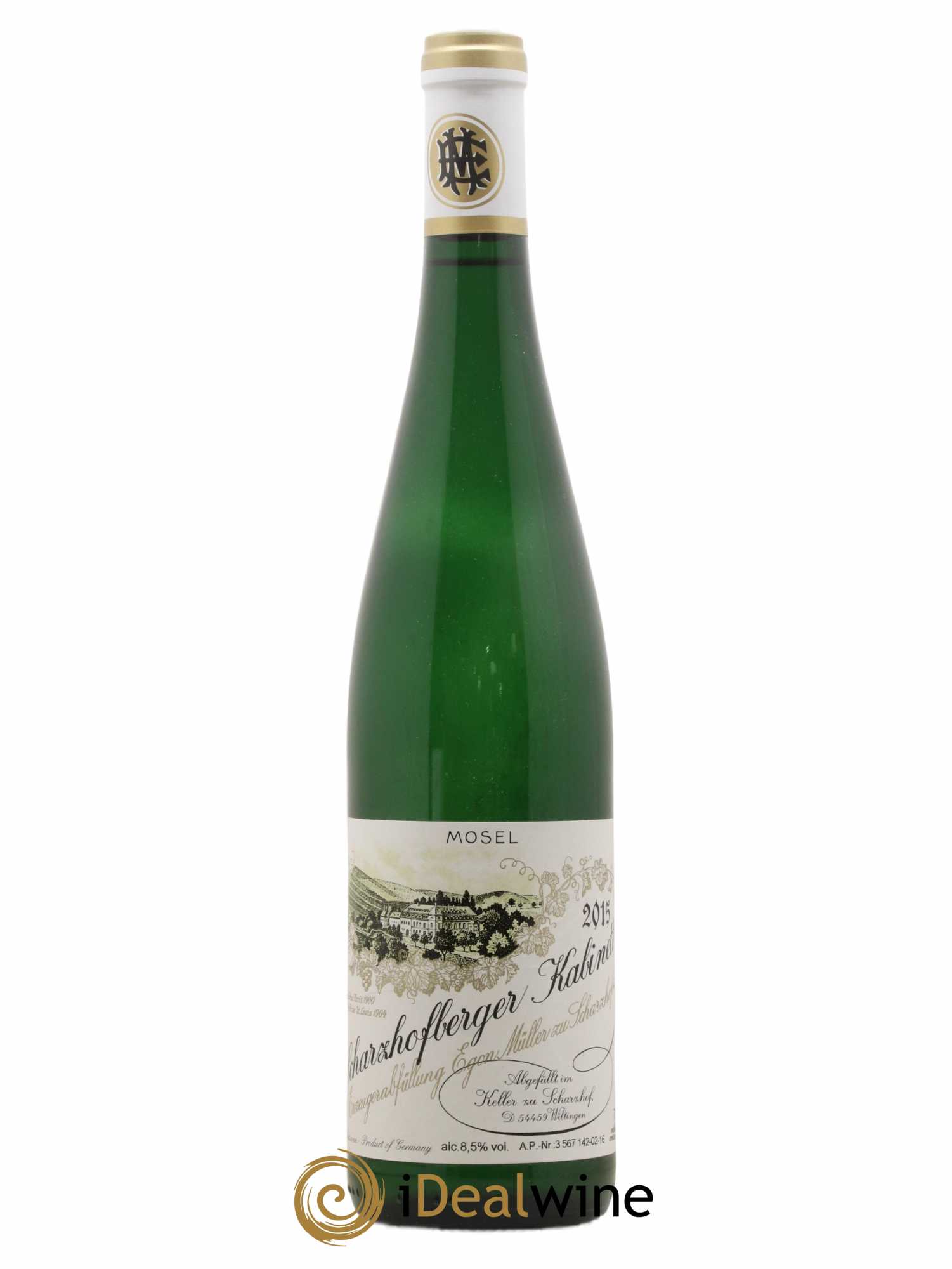 Allemagne Mosel-Saar Scharzhofberger Riesling Kabinett Ap02 Egon Müller 2015 - Lot de 1 bouteille - 0
