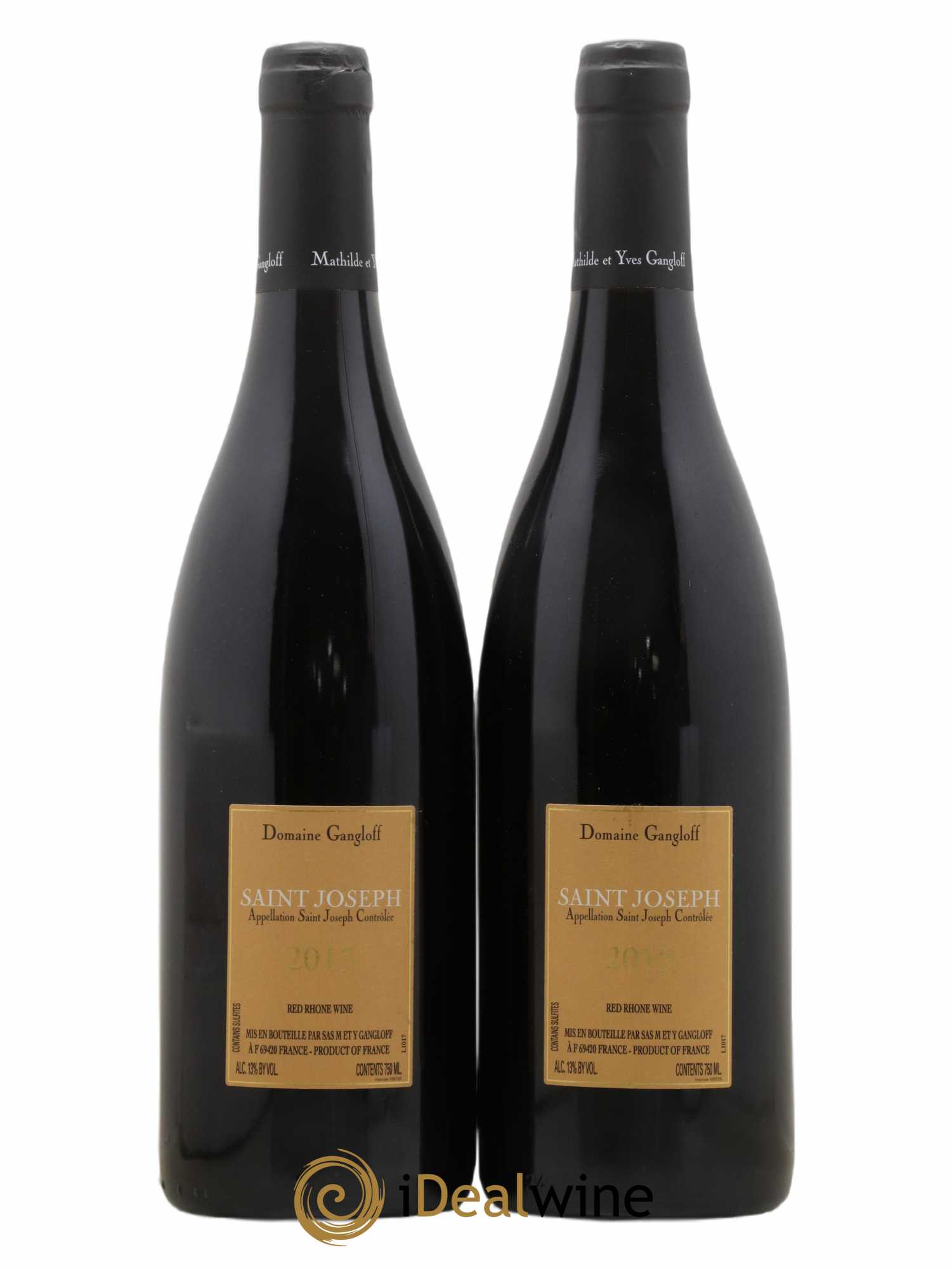 Saint-Joseph Gangloff (Domaine) 2015 - Lot of 2 bottles - 1