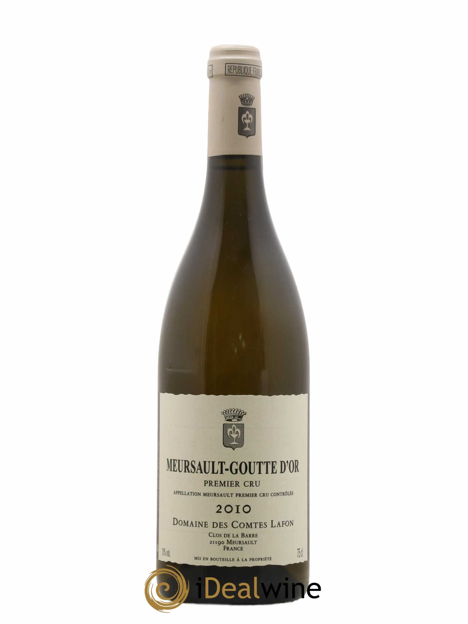 Meursault 1er Cru Goutte d'Or Comtes Lafon (Domaine des) 2010 - Lot de 1 bouteille - 0