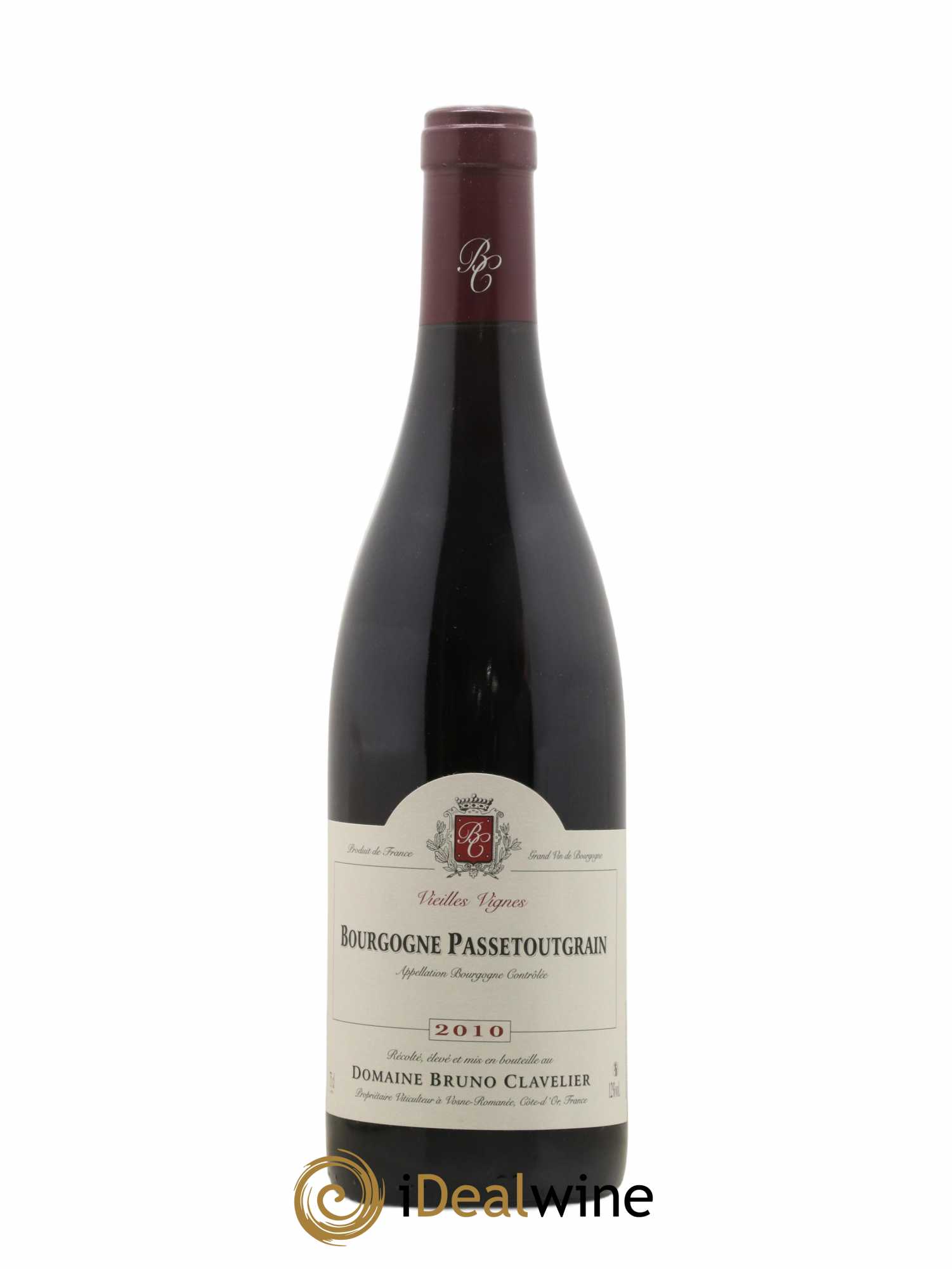 Bourgogne Passetoutgrain Bruno Clavelier 2010 - Lot de 1 bouteille - 0