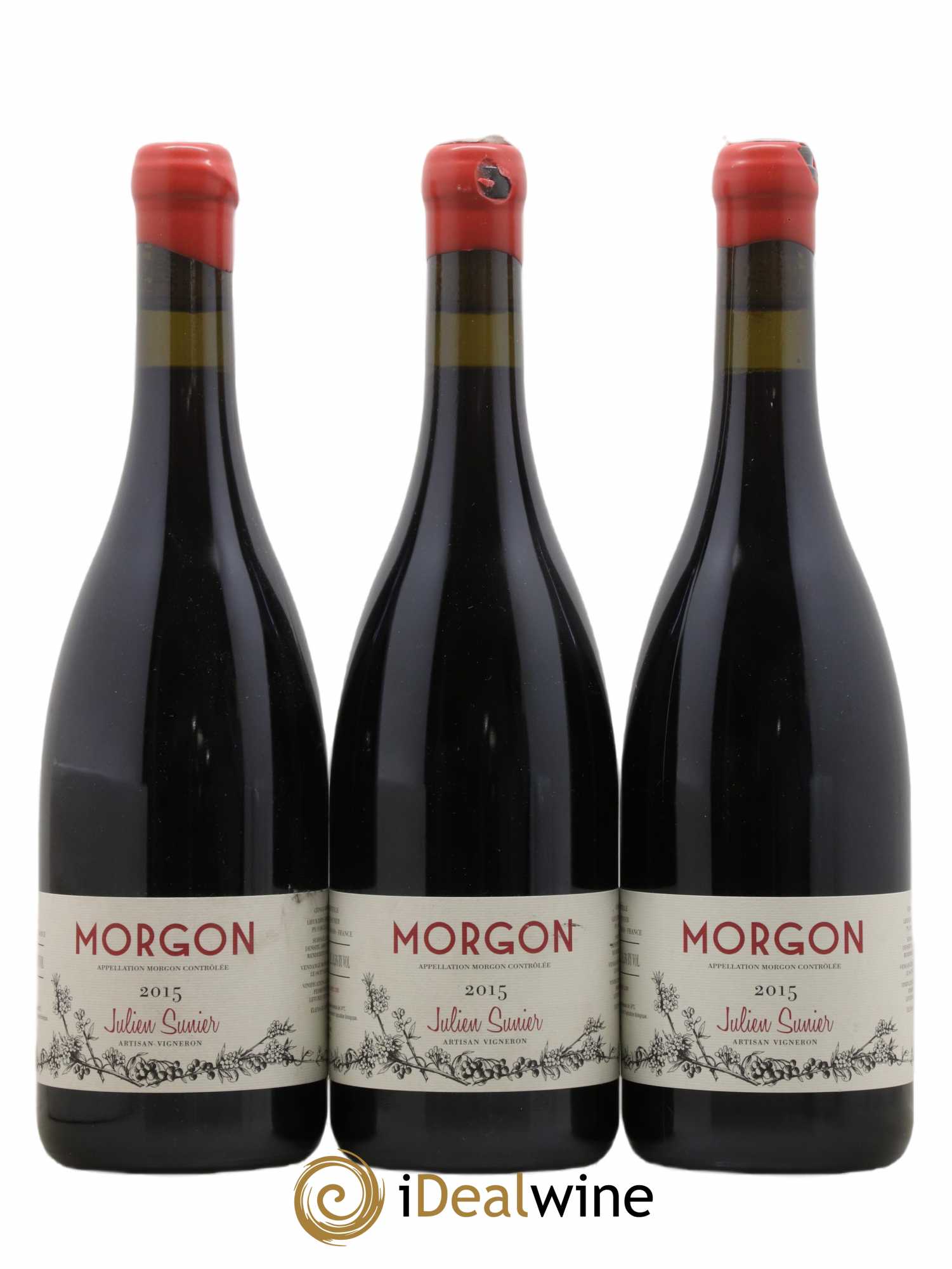 Morgon Julien Sunier 2015 - Lot de 3 bouteilles - 0