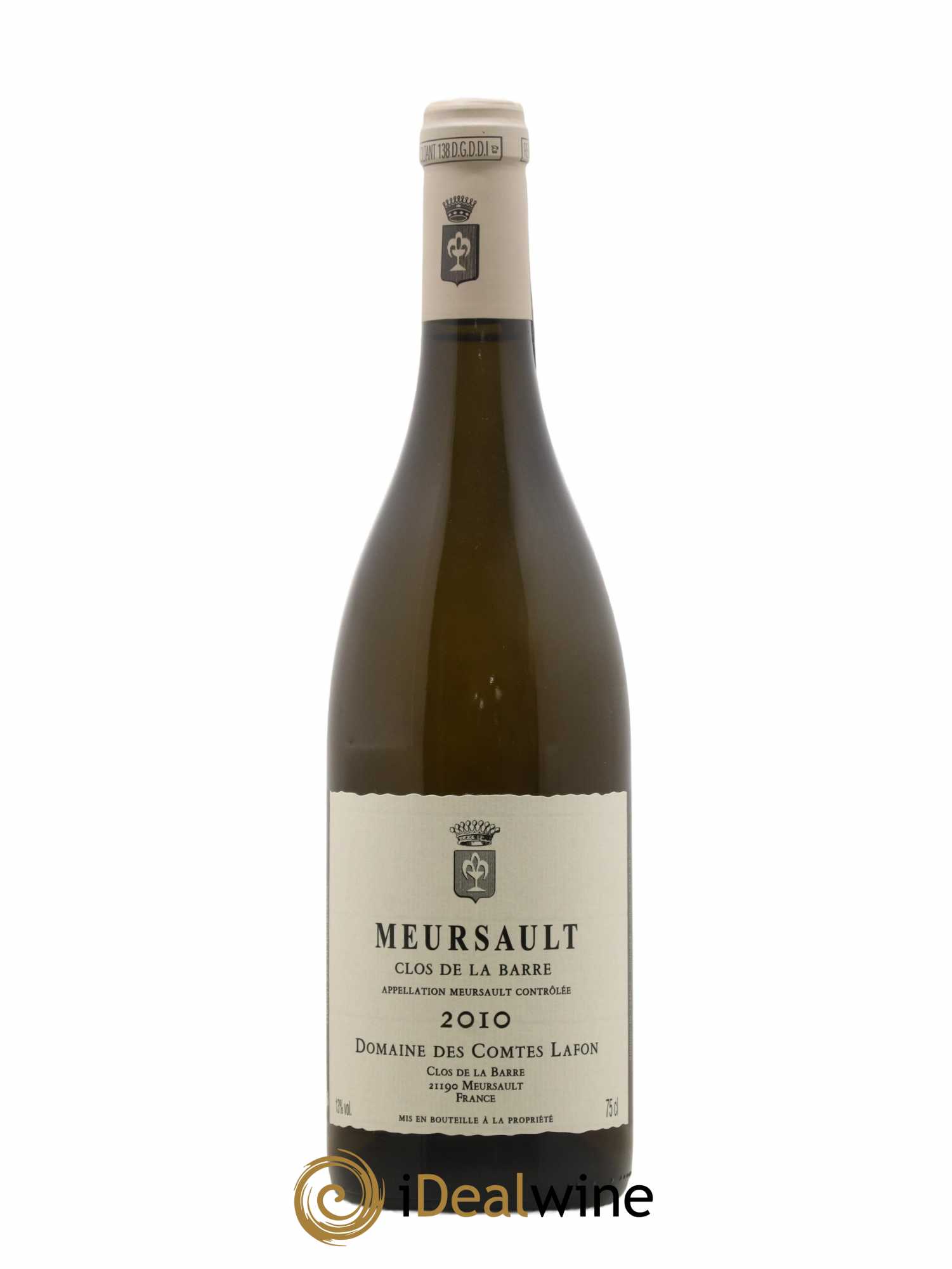 Meursault Clos de la Barre Comtes Lafon (Domaine des) 2010 - Lot de 1 bouteille - 0