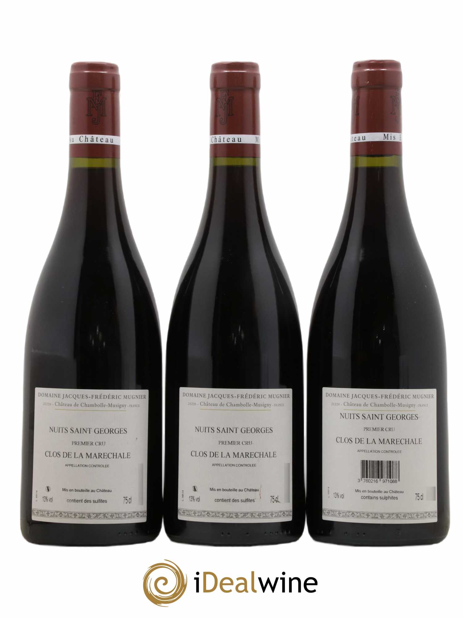 Nuits-Saint-Georges 1er Cru Clos de La Maréchale Jacques-Frédéric Mugnier 2014 - Lot de 3 bouteilles - 1