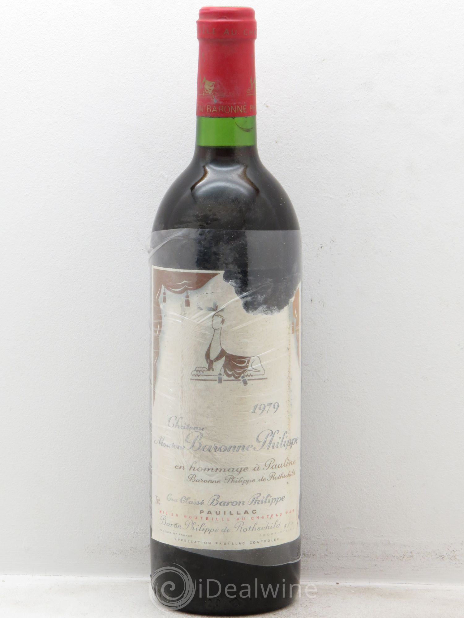 Château d' Armailhac - Mouton Baron(ne) Philippe 5ème Grand Cru Classé 1979 - Lot de 1 bouteille - 0