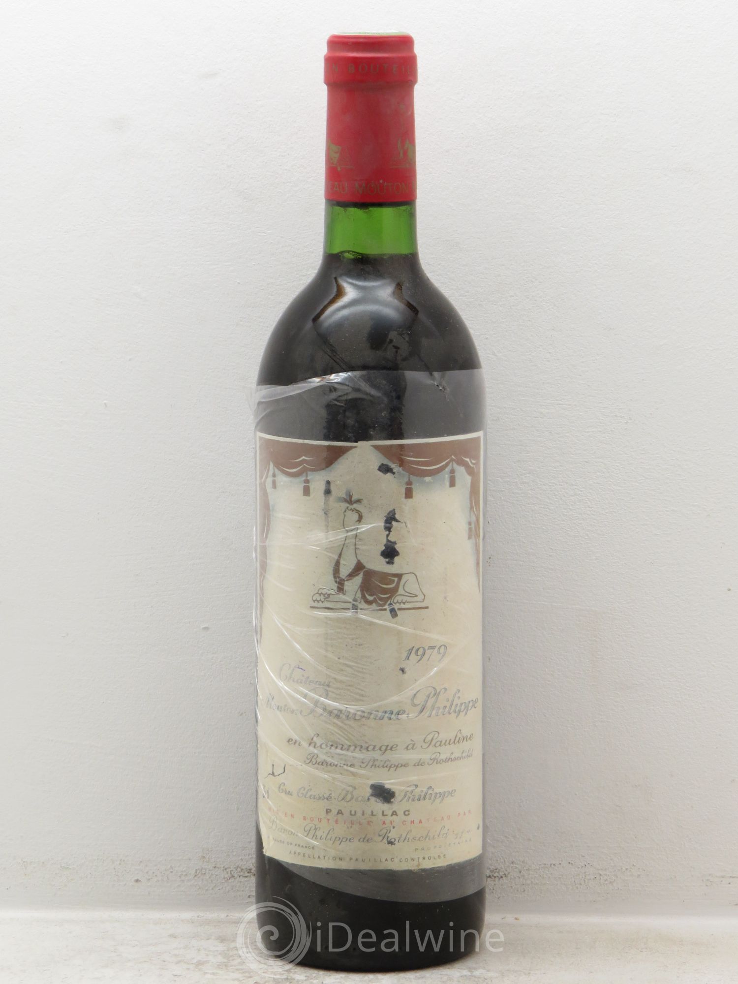 Château d' Armailhac - Mouton Baron(ne) Philippe 5ème Grand Cru Classé (sans prix de réserve) 1979 - Lot de 1 bouteille - 0