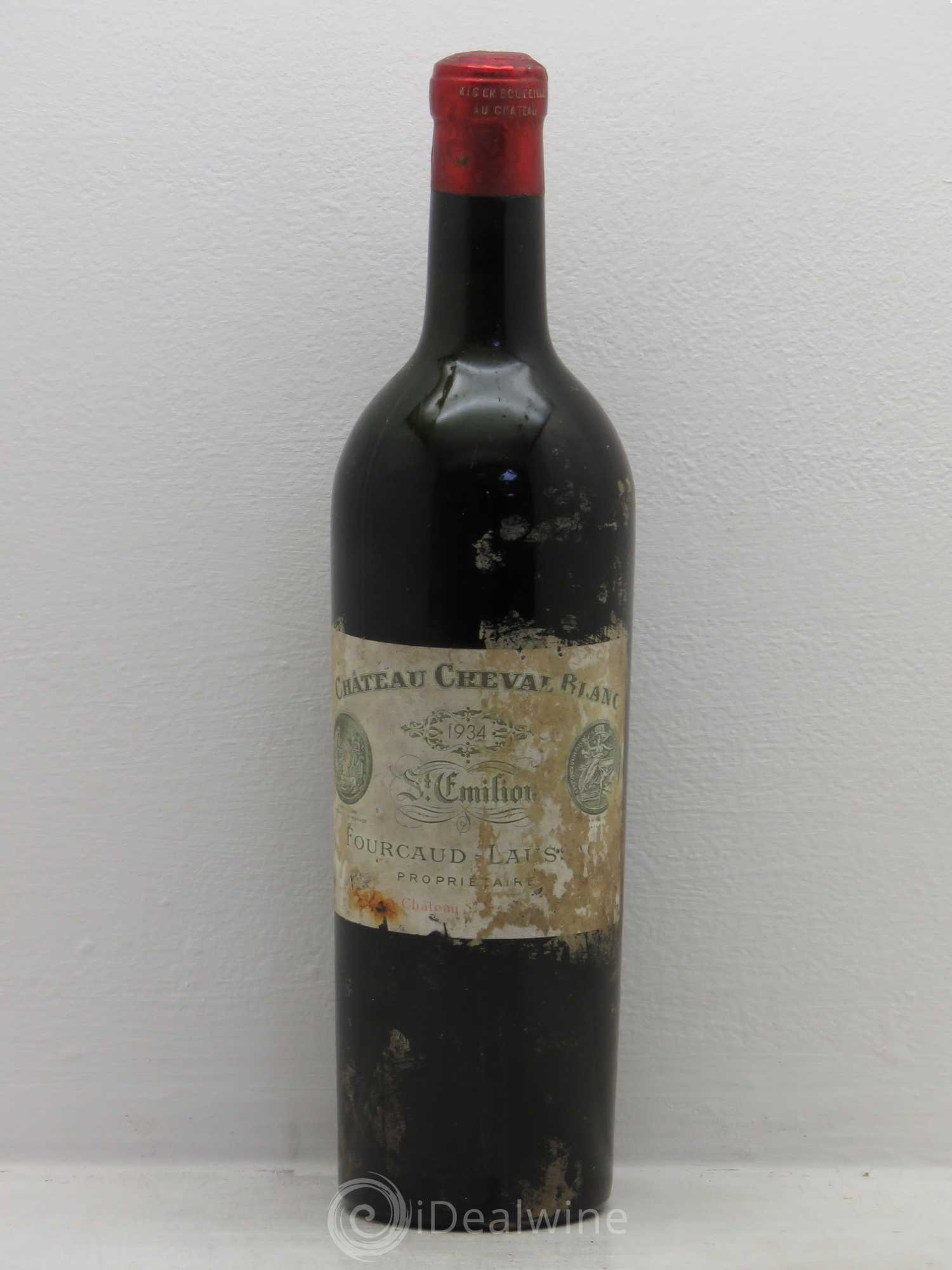 Château Cheval Blanc 1er Grand Cru Classé A 1934 - Lot de 1 bouteille - 0