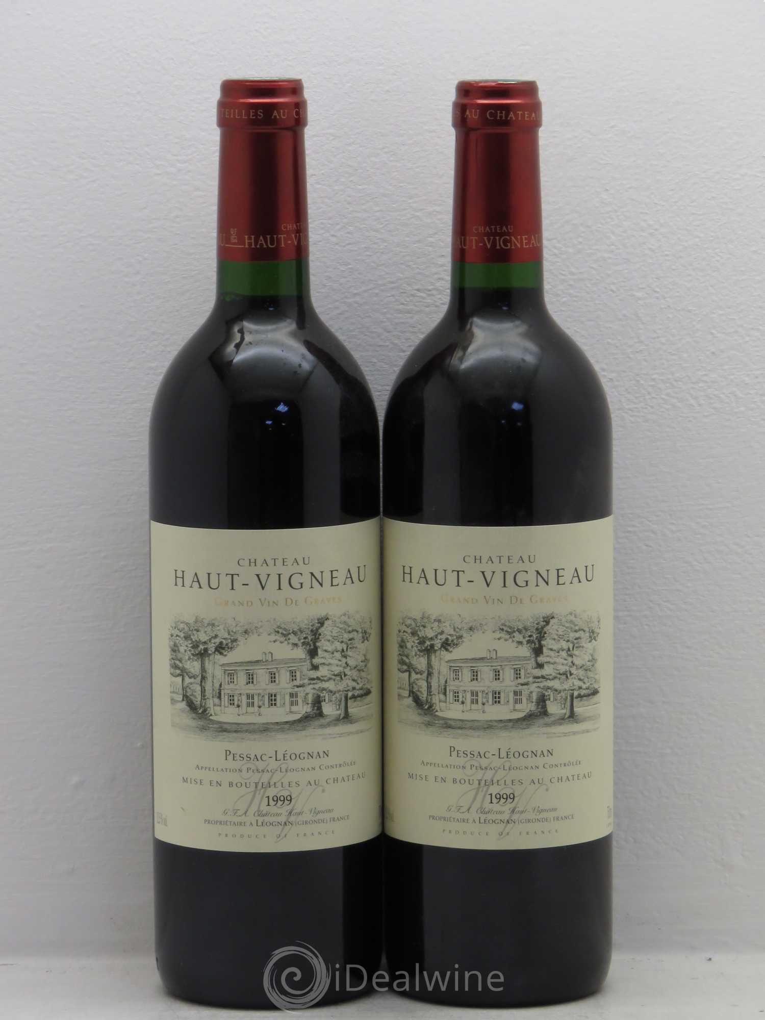 Pessac-Léognan Haut vigneau 1999 - Posten von 2 Flaschen - 0