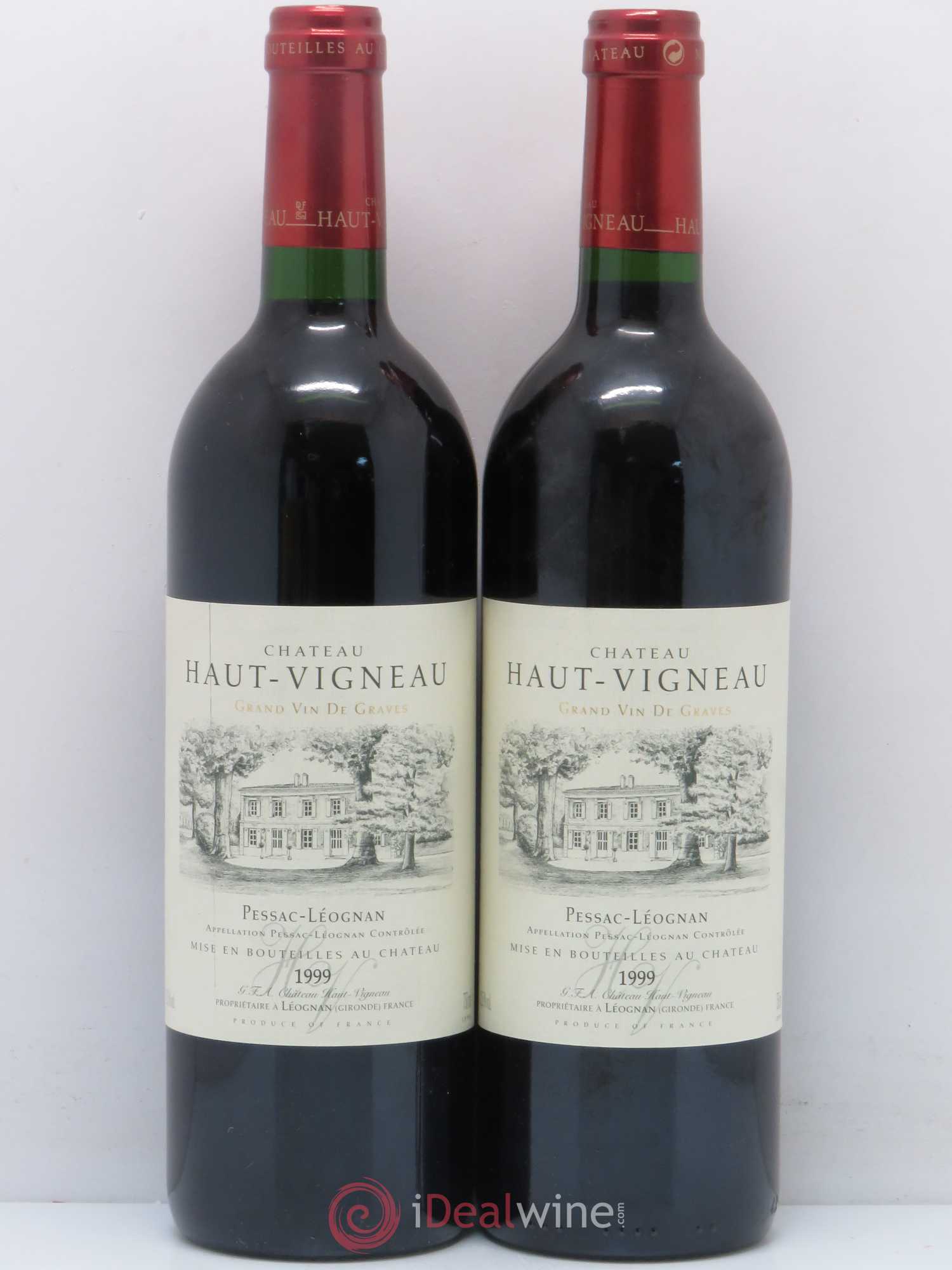 Pessac-Léognan Château Haut-Vigneau (sans prix de réserve) 1999 - Posten von 2 Flaschen - 0