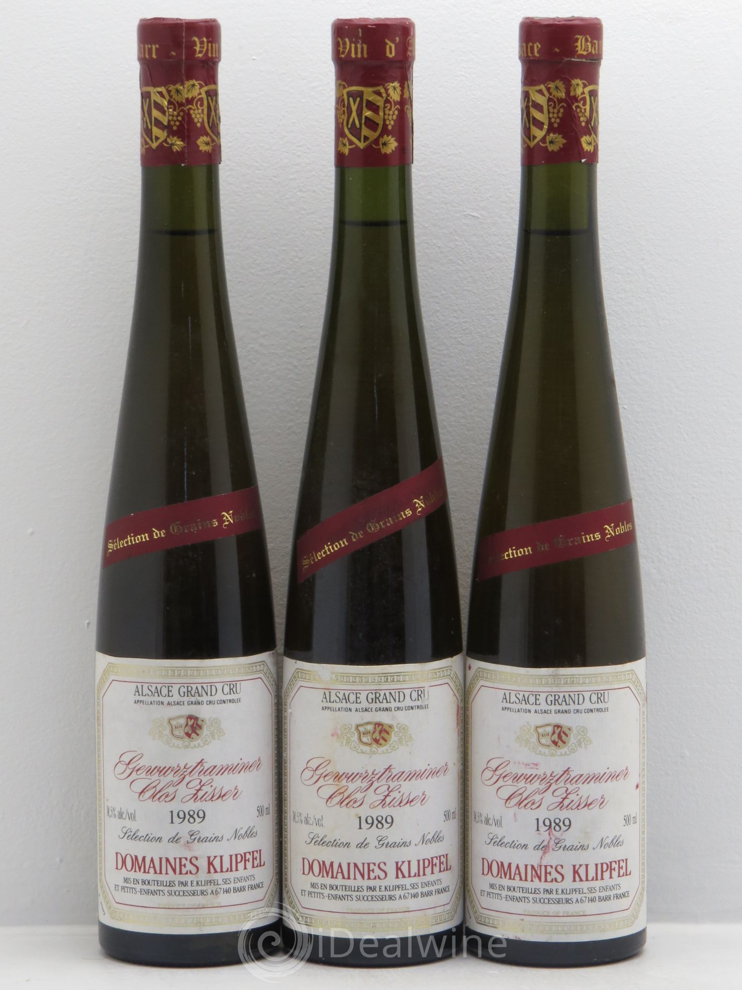Gewurztraminer Sélection de Grains Nobles 1989 - Lotto di 3 bottiglie - 0