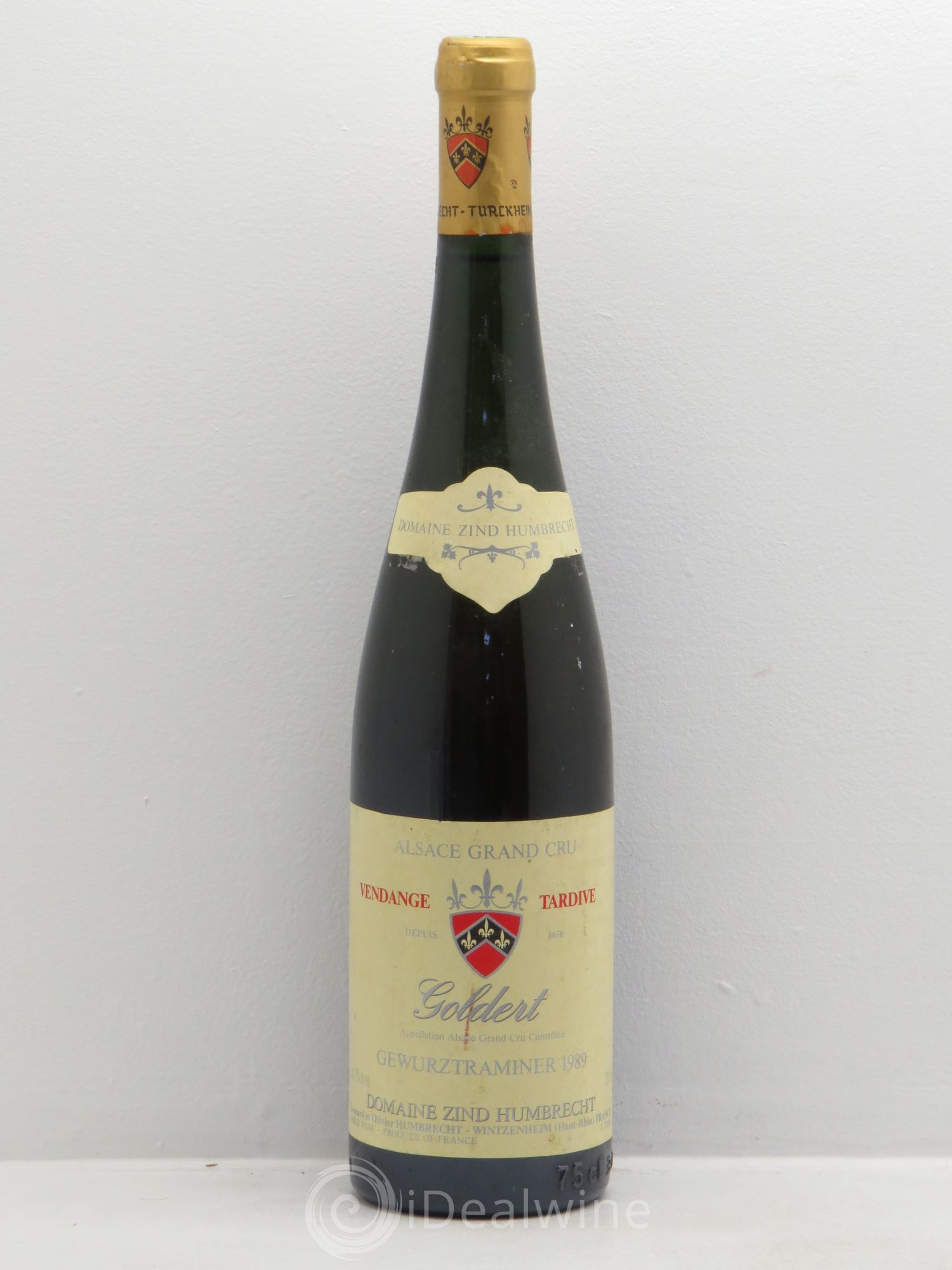Alsace Gewurztraminer Vendanges Tardives Zind-Humbrecht (Domaine) Goldbert 1989 - Lotto di 1 bottiglia - 0