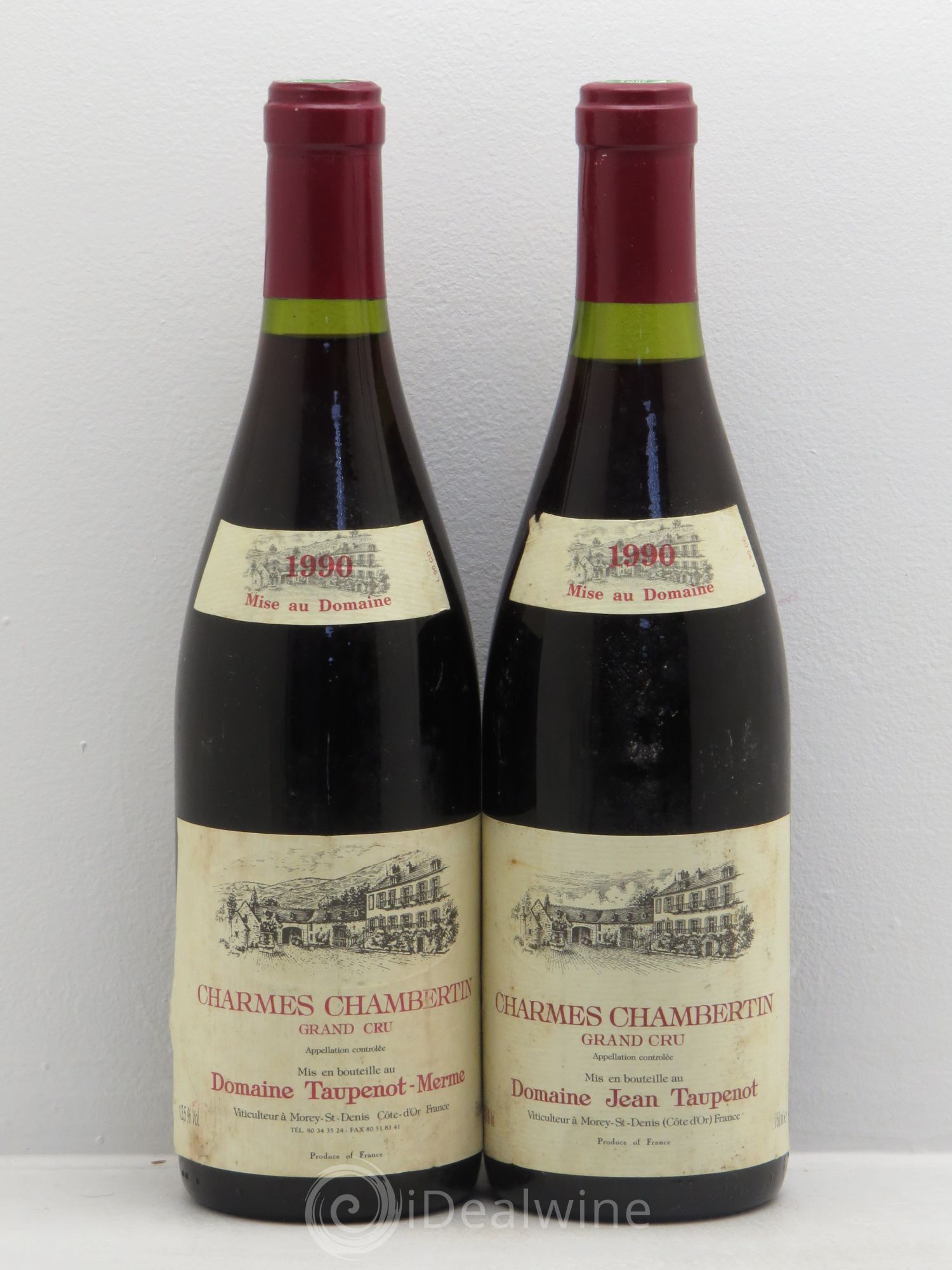 Charmes-Chambertin Grand Cru 1990 - Lot de 2 bouteilles - 0