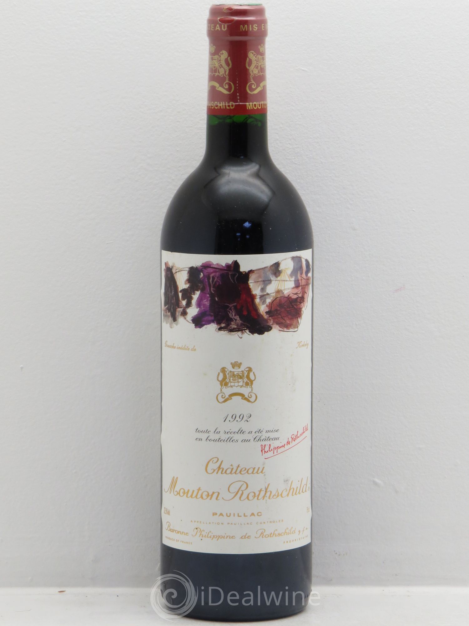 Château Mouton Rothschild 1er Grand Cru Classé 1992 - Lot de 1 bouteille - 0