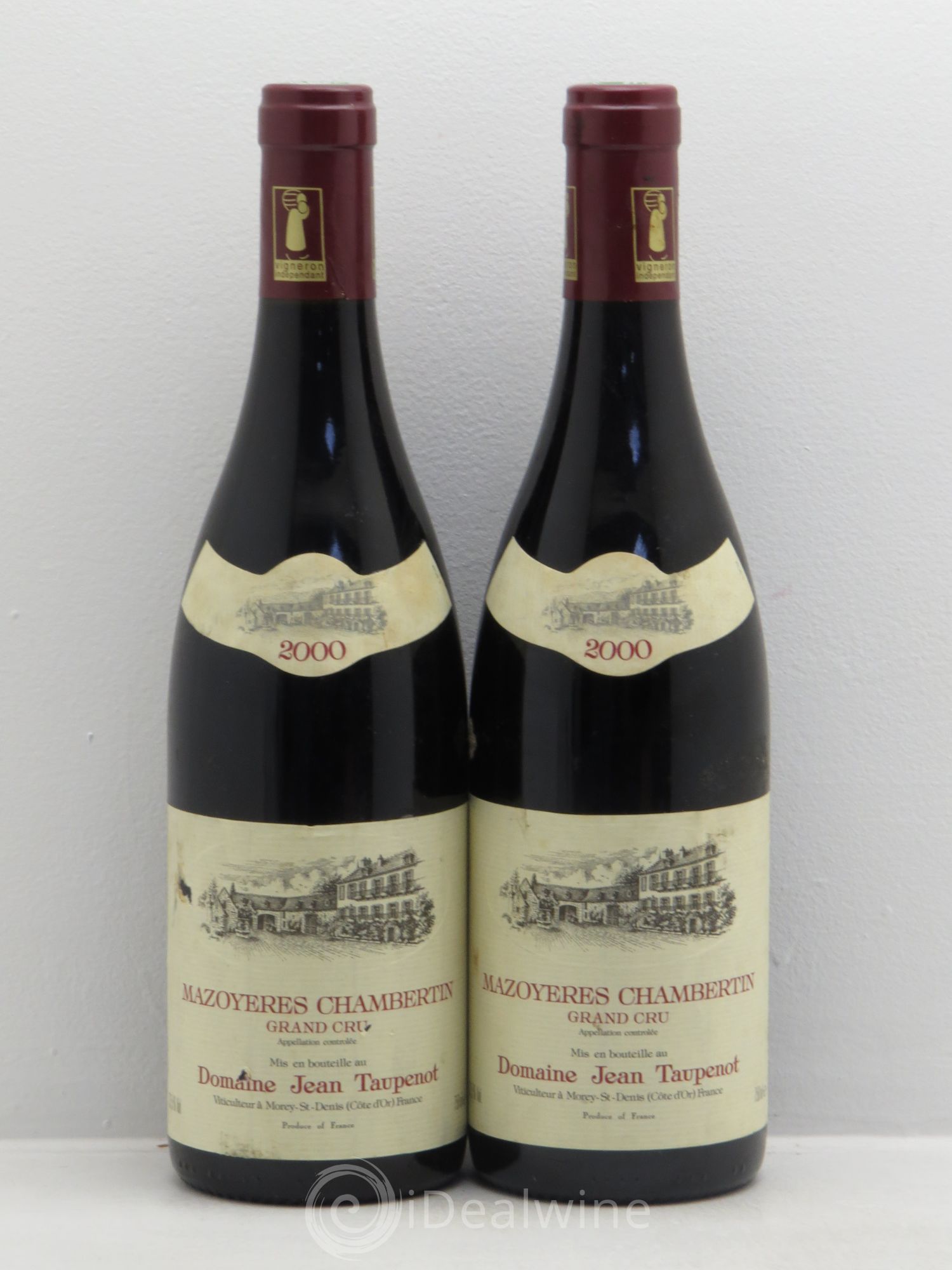 Mazoyères-Chambertin Grand Cru Jean Taupenot 2000 - Posten von 2 Flaschen - 0