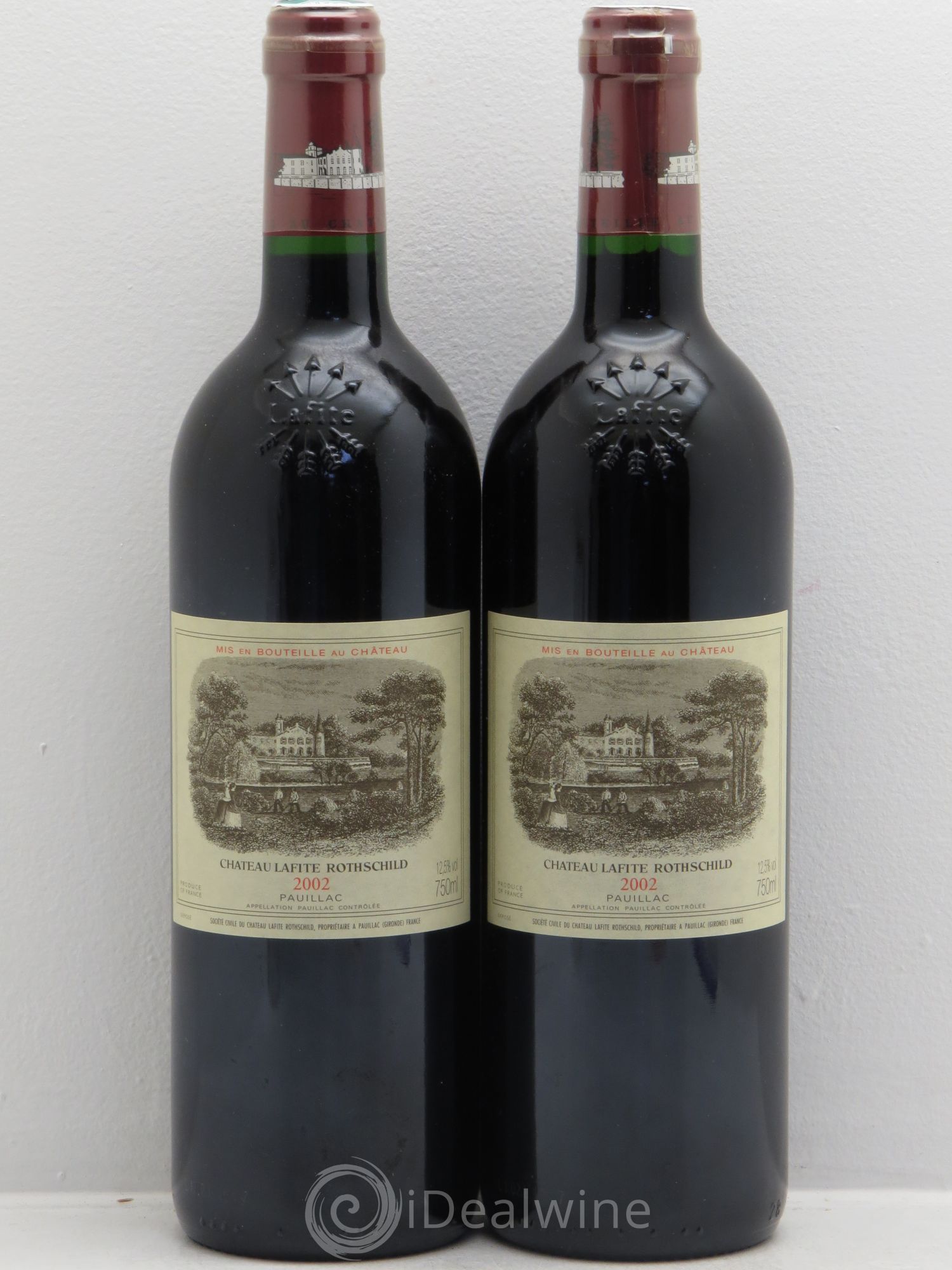 Château Lafite Rothschild 1er Grand Cru Classé 2002 - Lot de 2 bouteilles - 0