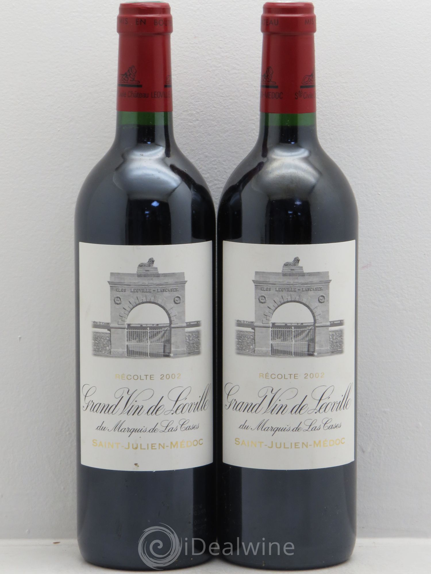 Château Léoville Las Cases 2ème Grand Cru Classé 2002 - Lot de 2 bouteilles - 0