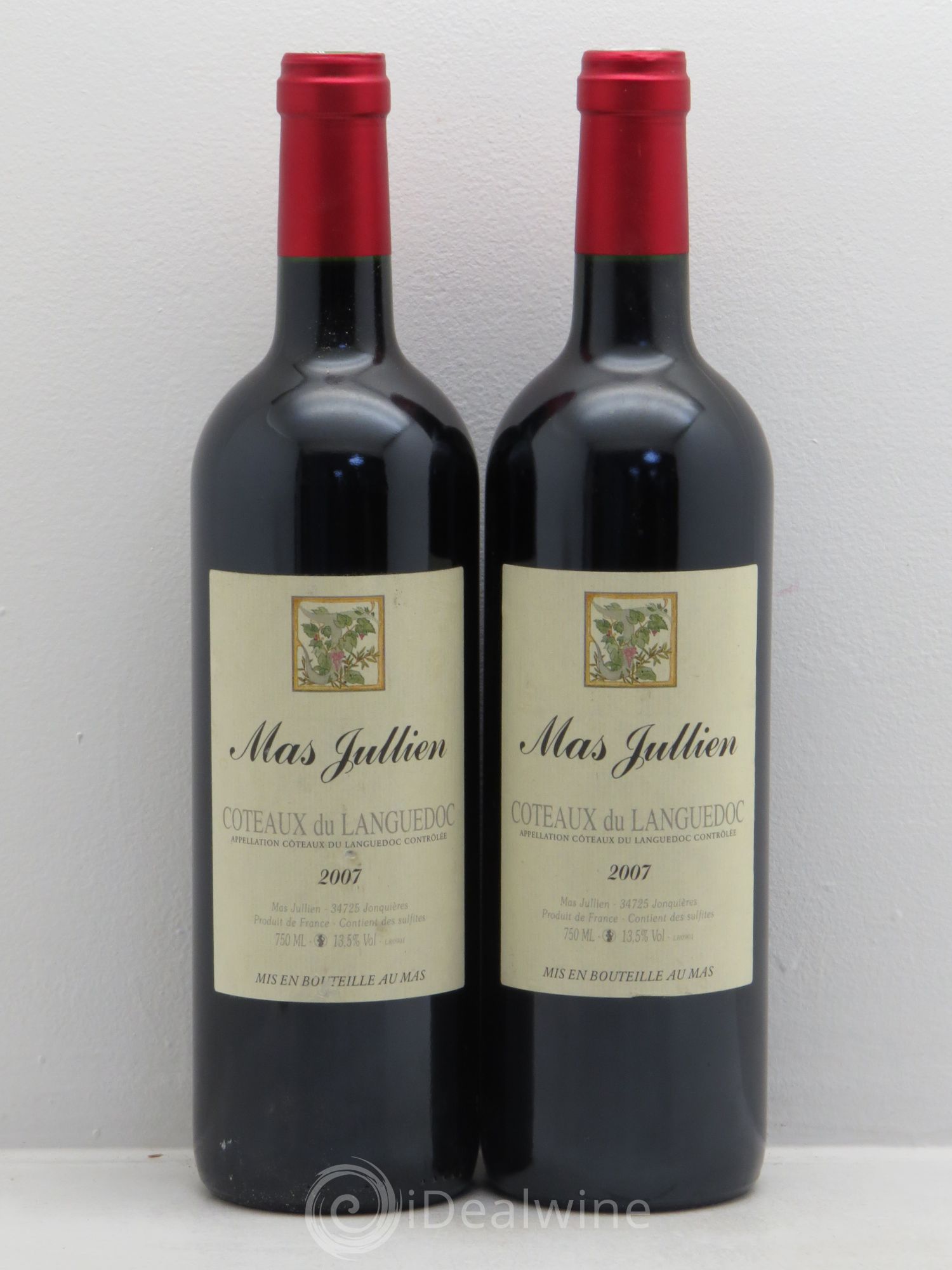 Terrasses du Larzac Mas Jullien Olivier Jullien 2007 - Lot de 2 bouteilles - 0