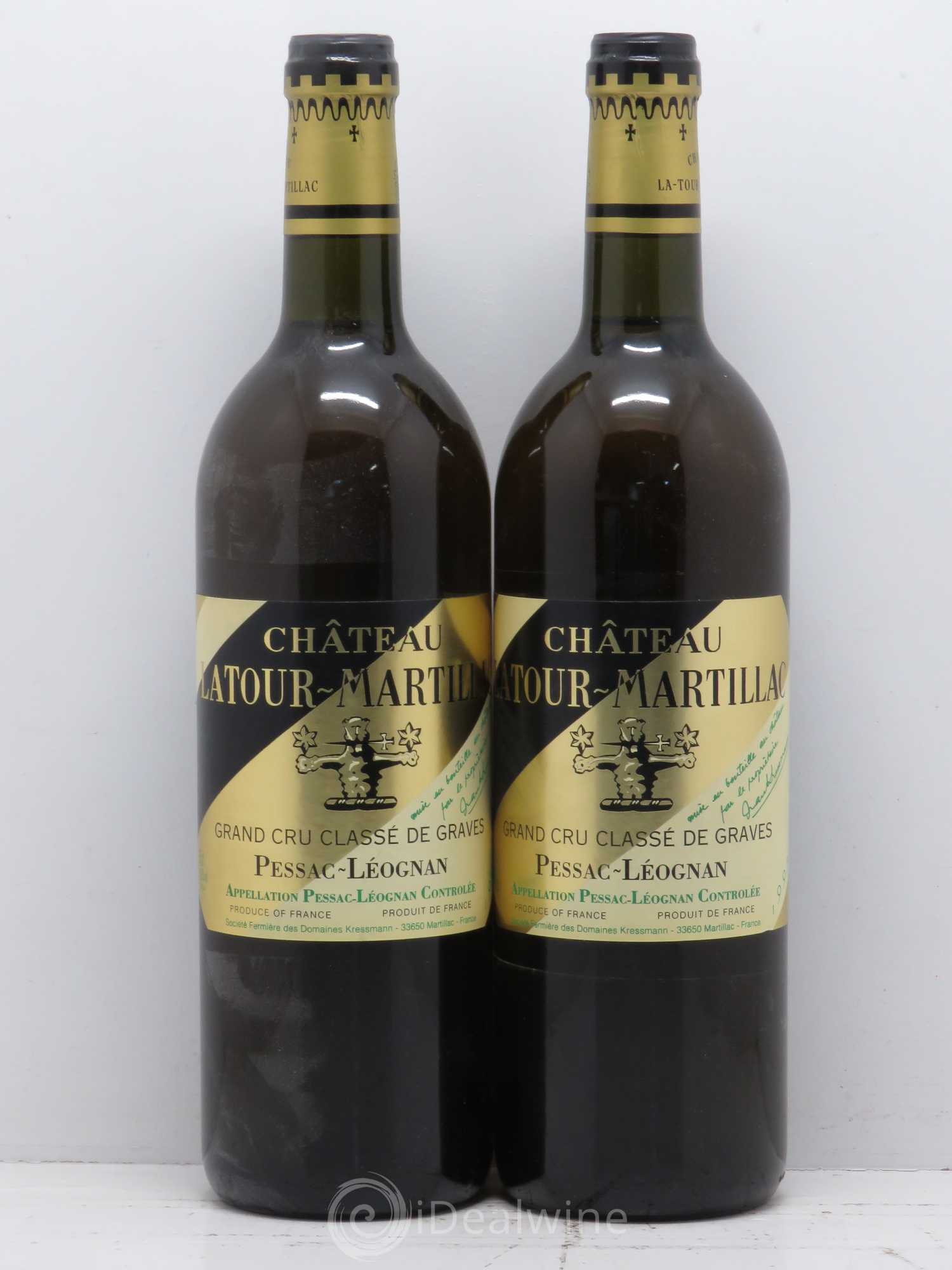 Château Latour-Martillac Cru Classé de Graves 1995 - Lot de 2 bouteilles - 0
