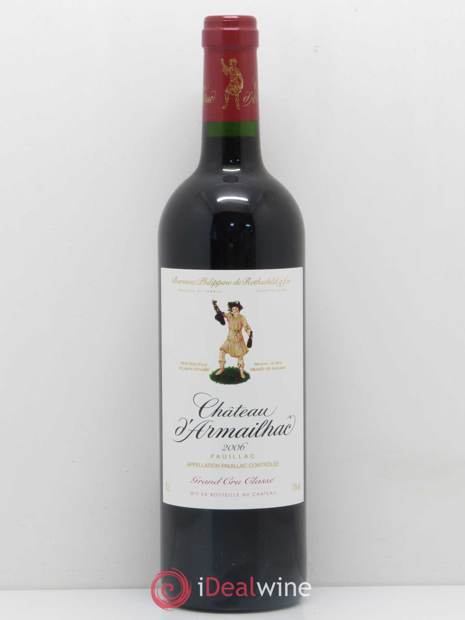 Château d' Armailhac - Mouton Baron(ne) Philippe 5ème Grand Cru Classé 2006 - Lot de 1 bouteille - 0