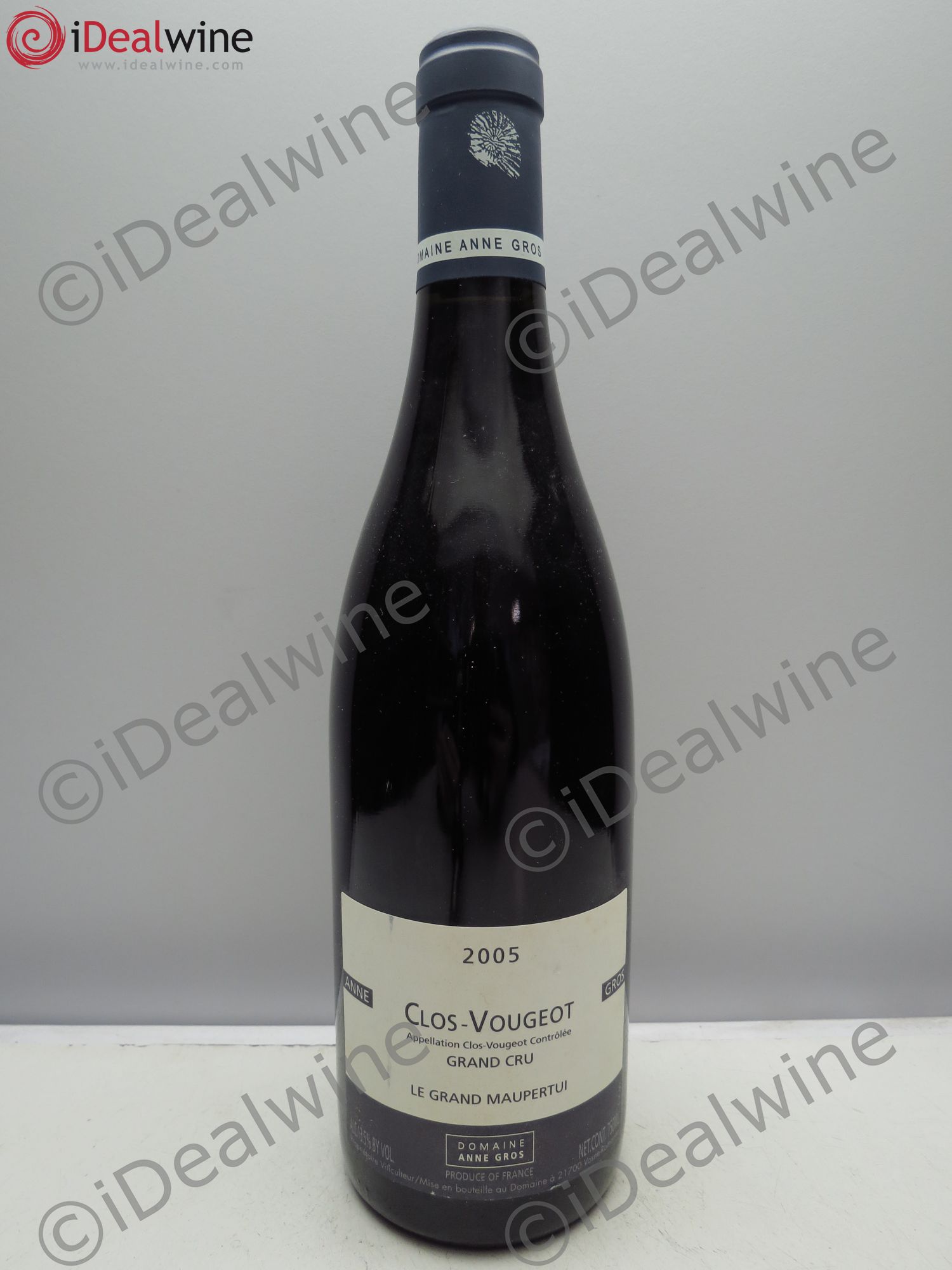 Clos de Vougeot Grand Cru Le Grand Maupertui Anne Gros 2005 - Lot de 1 bouteille - 0