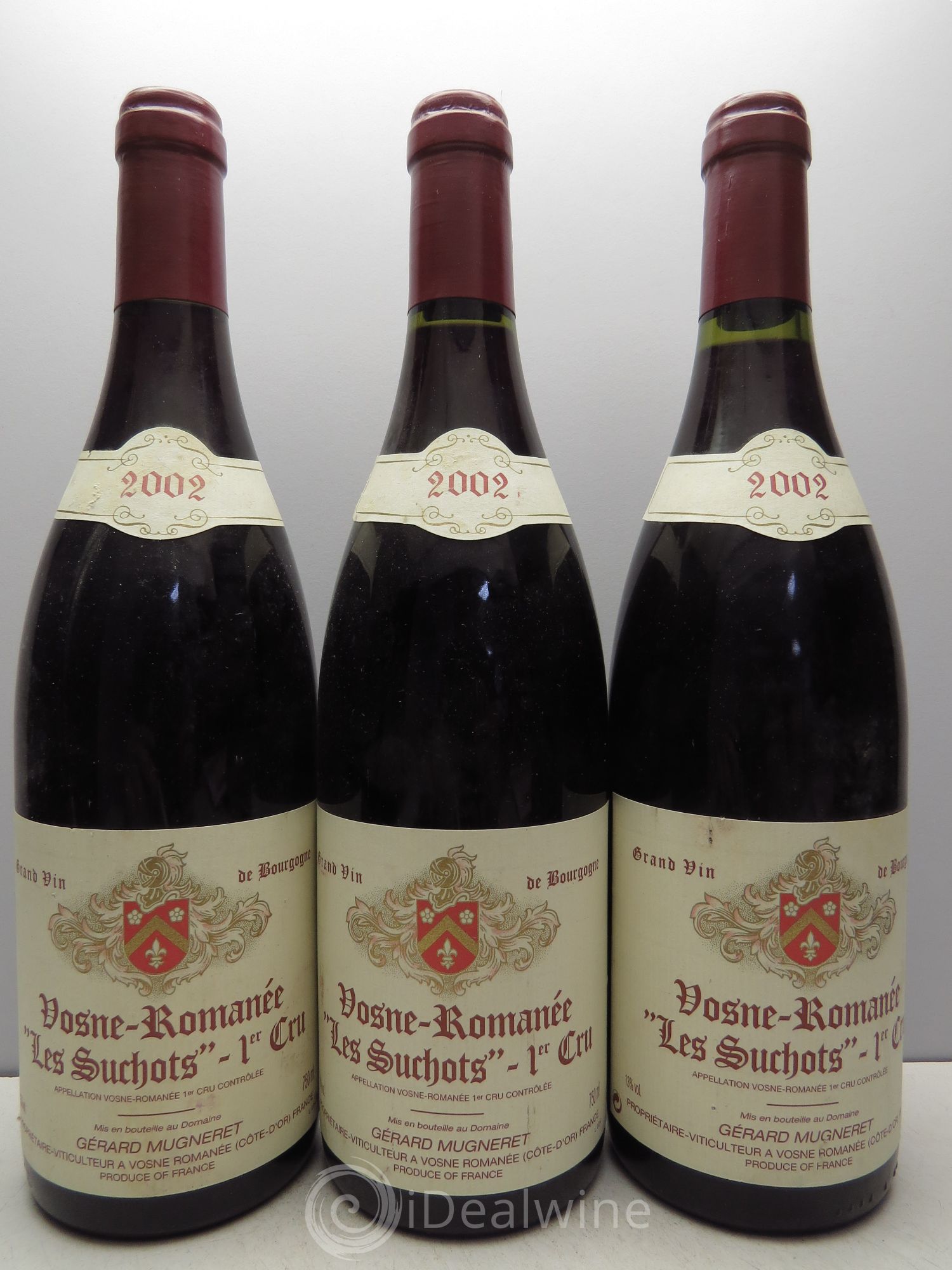 Vosne-Romanée 1er Cru Gérard Mugneret 2002 - Lot de 3 bouteilles - 0