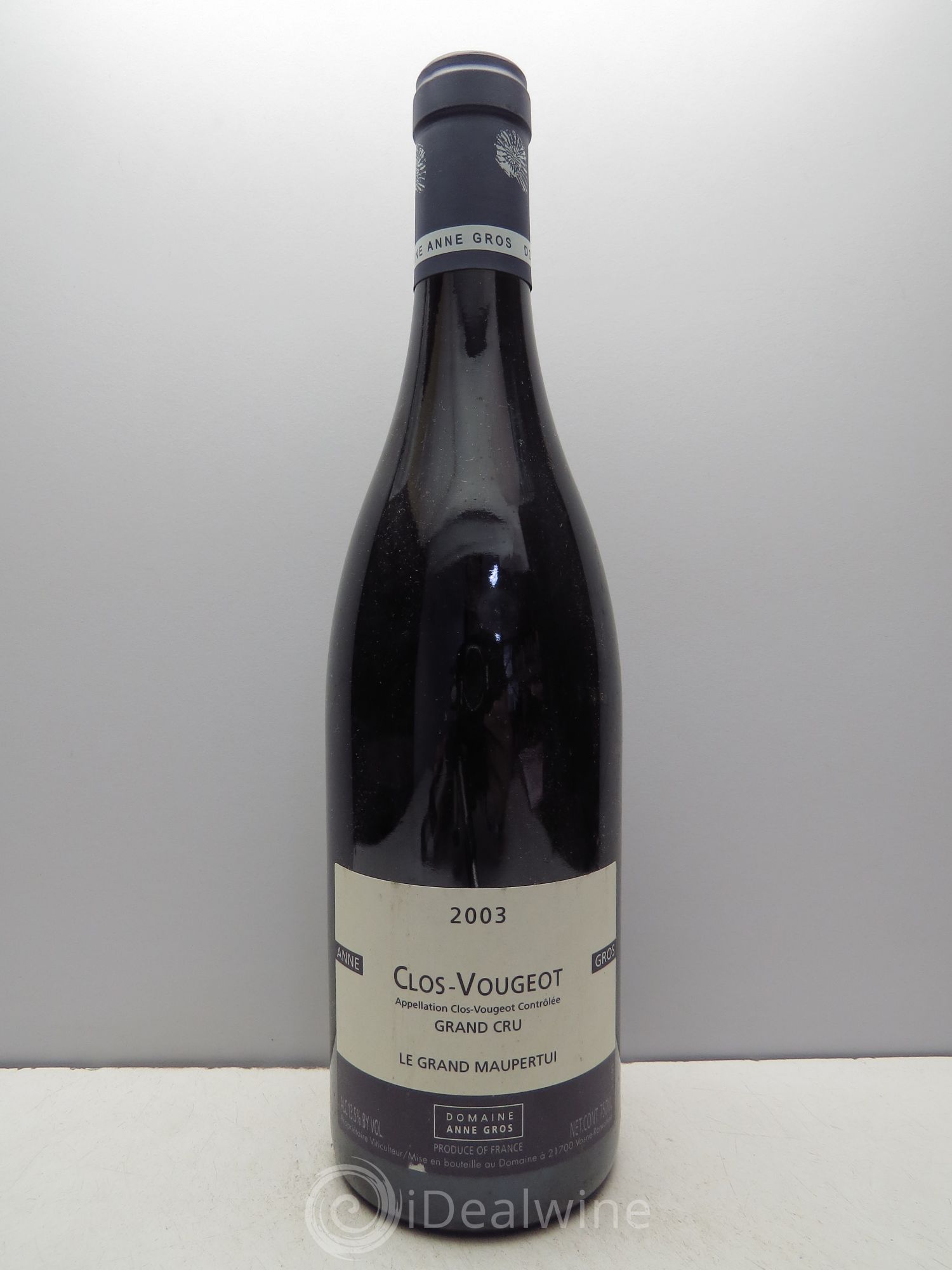 Clos de Vougeot Grand Cru Le Grand Maupertui Anne Gros 2003 - Lot de 1 bouteille - 0