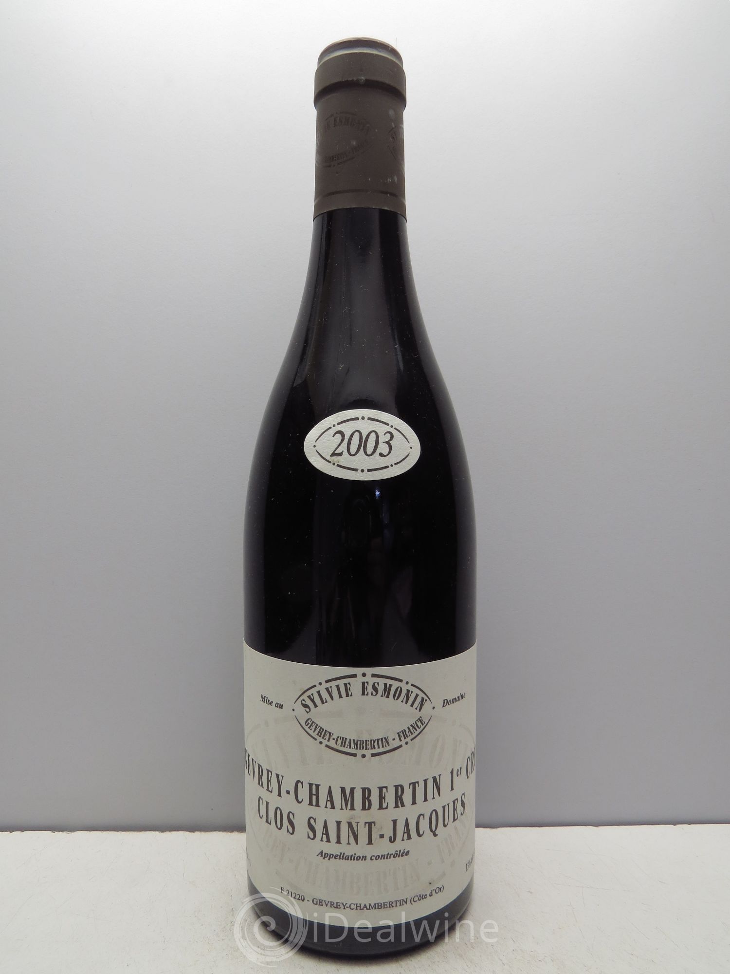 Gevrey-Chambertin 1er Cru Clos Saint Jacques Sylvie Esmonin 2003 - Lot de 1 bouteille - 0