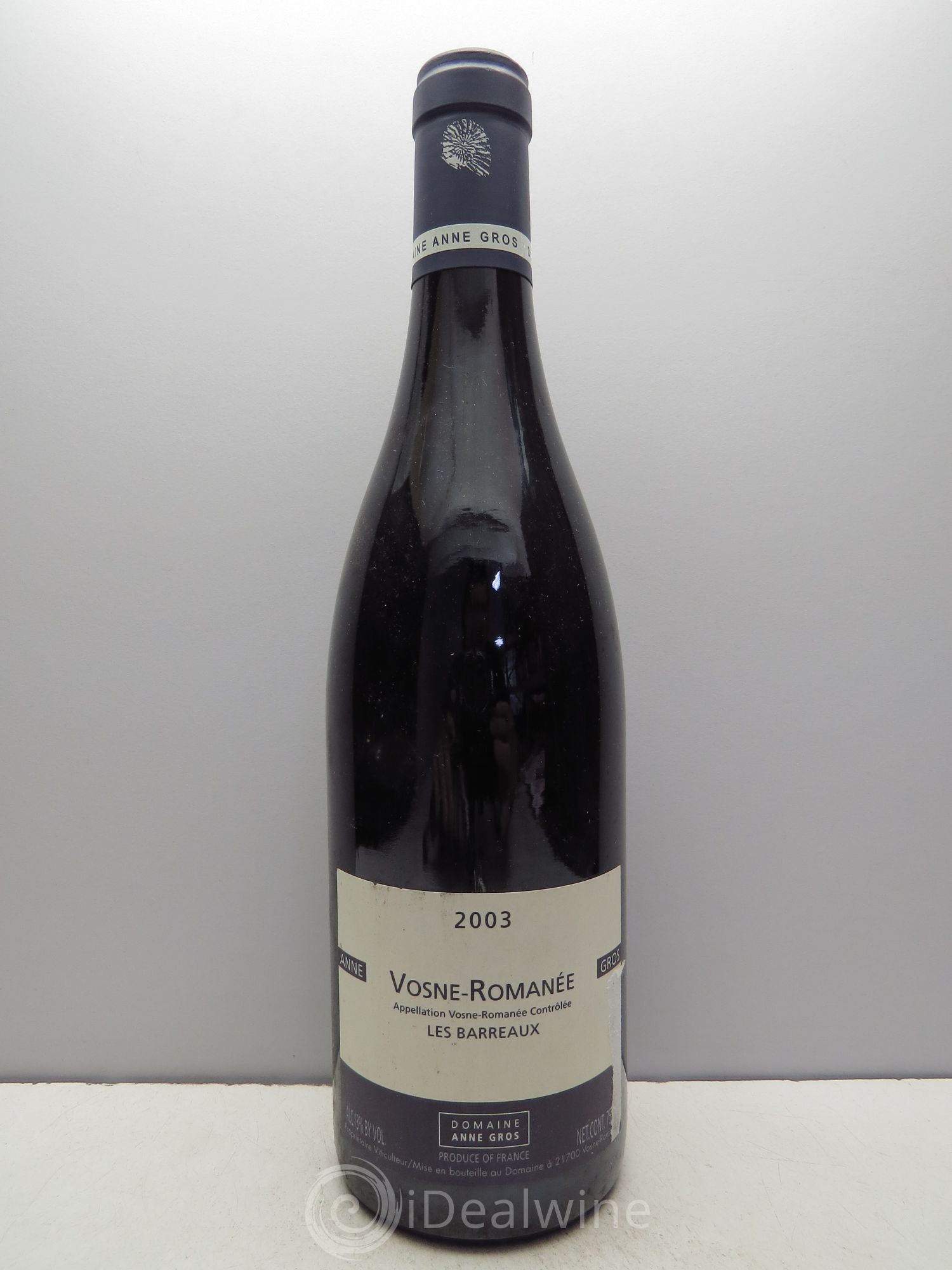 Vosne-Romanée Les Barreaux Anne Gros 2003 - Lot de 1 bouteille - 0