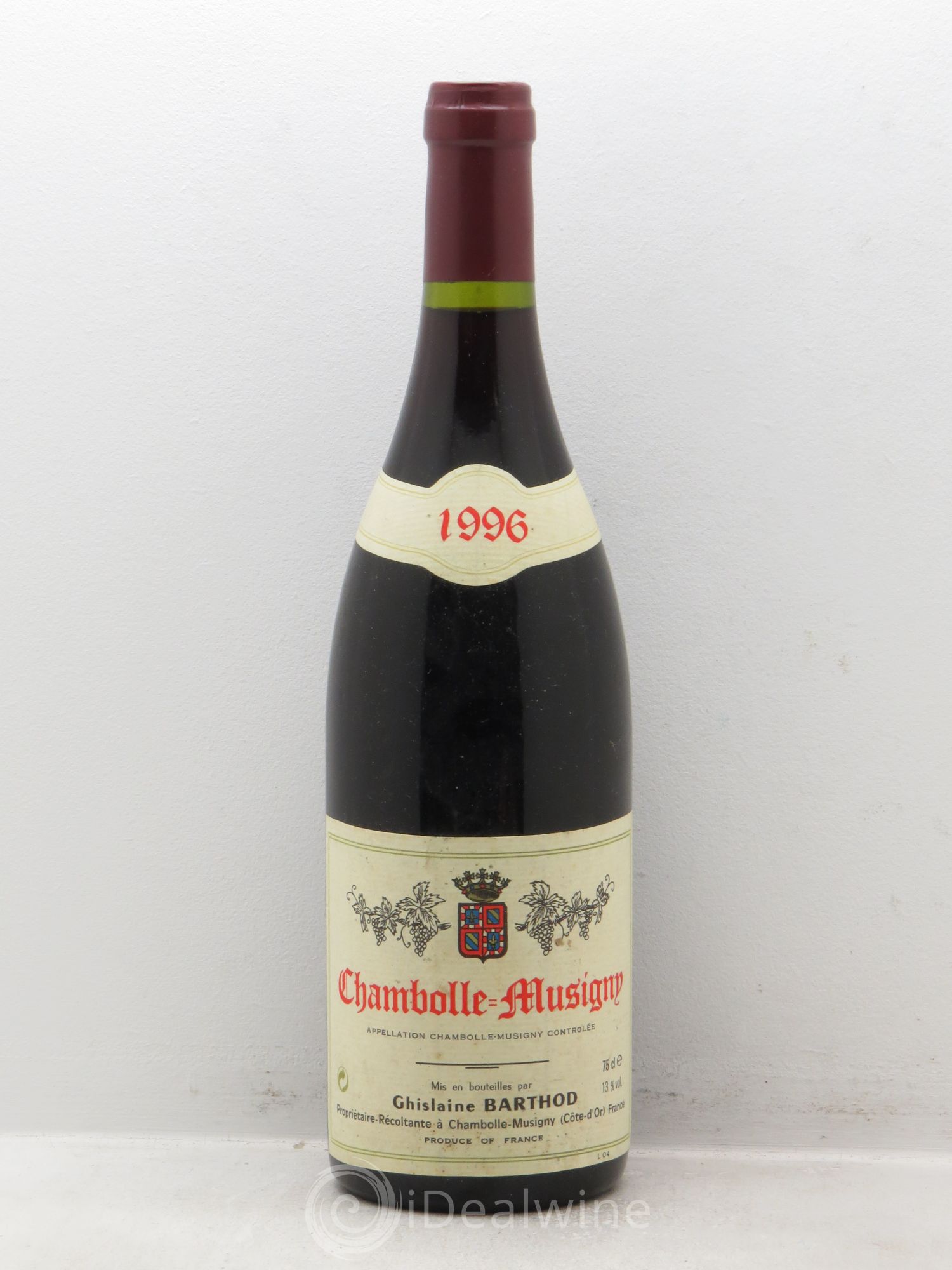 Chambolle-Musigny Ghislaine Barthod 1996 - Posten von 1 Flasche - 0
