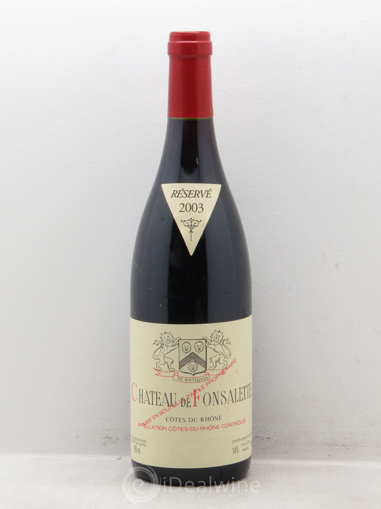 Côtes-du-Rhône Château de Fonsalette Emmanuel Reynaud 2003 - Lot de 1 bouteille - 0