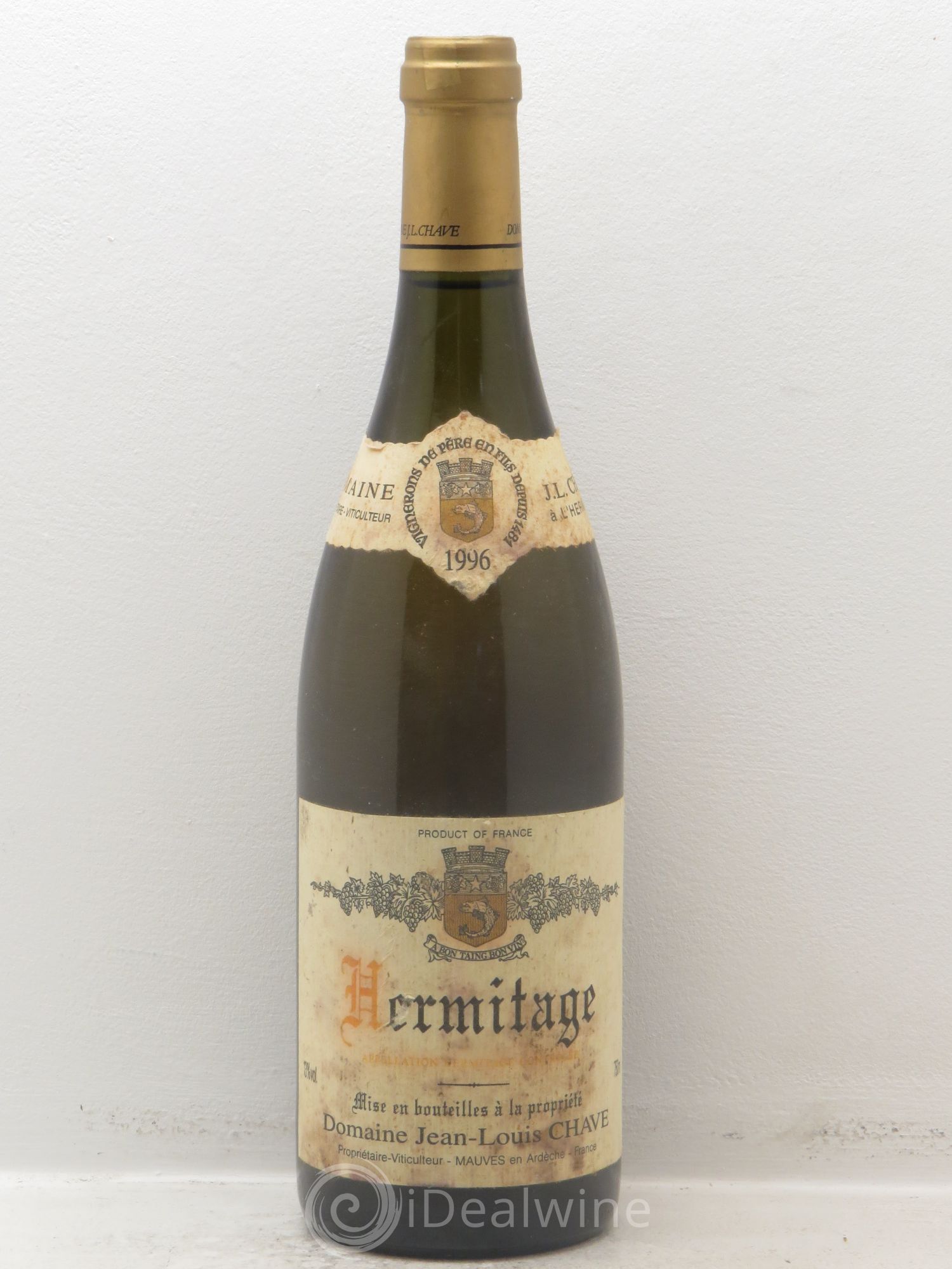 Hermitage Jean-Louis Chave REPRIS LE 29/10/15 1996 - Lot de 1 bouteille - 0