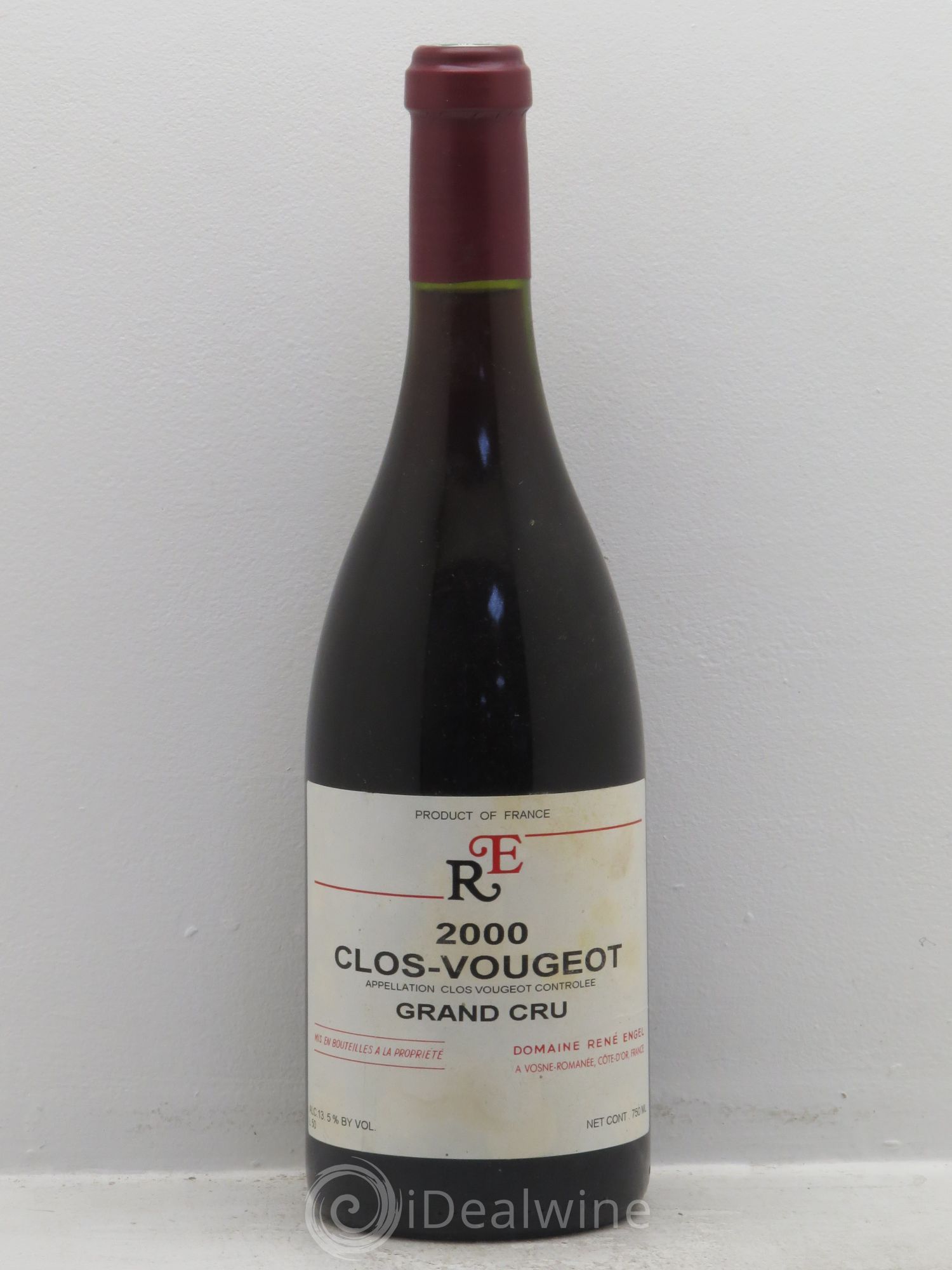 Clos de Vougeot Grand Cru Domaine René Engel - Domaine Eugénie 2000 - Lot de 1 bouteille - 0