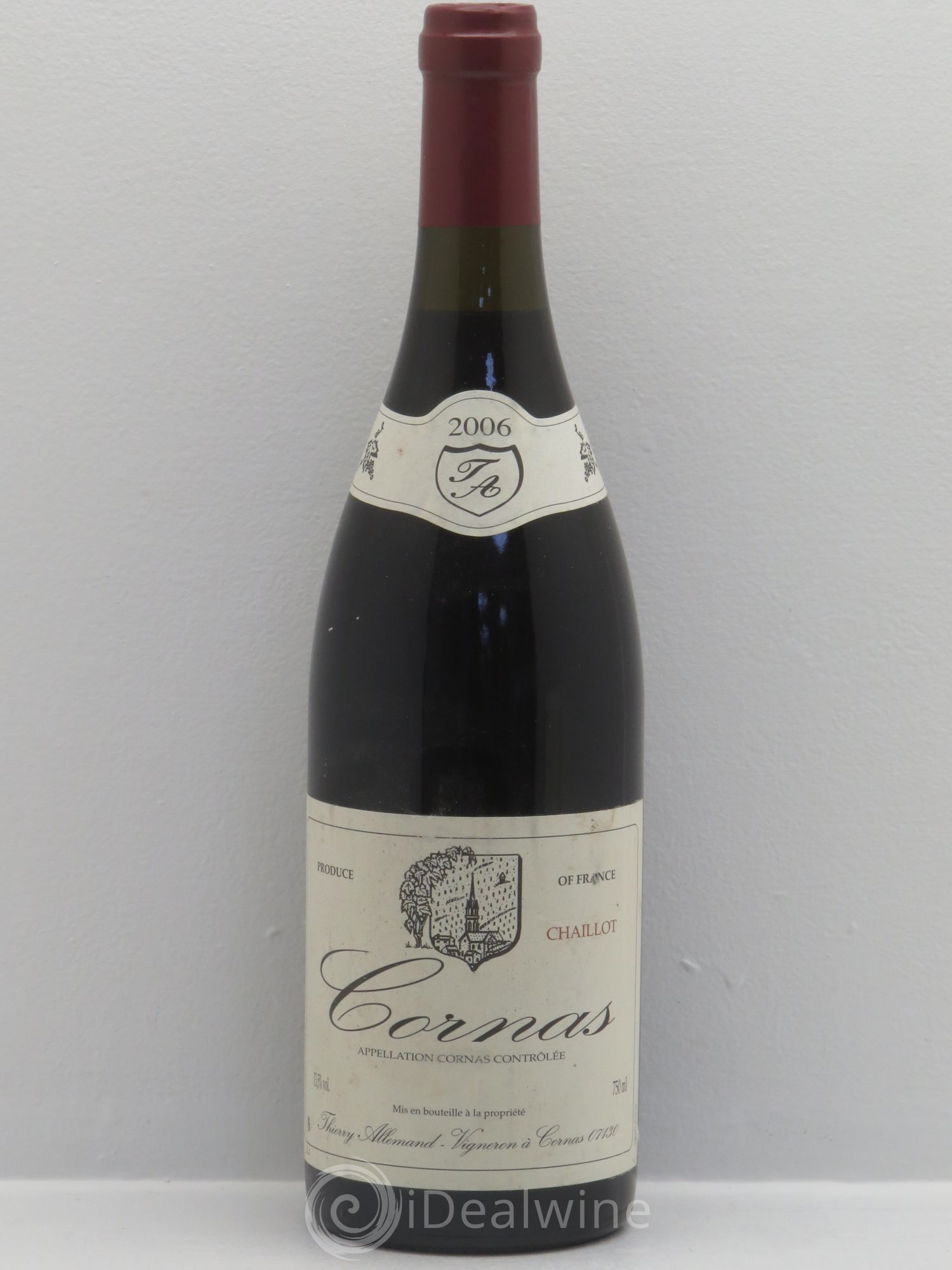 Cornas Chaillot Thierry Allemand 2006 - Lot de 1 bouteille - 0