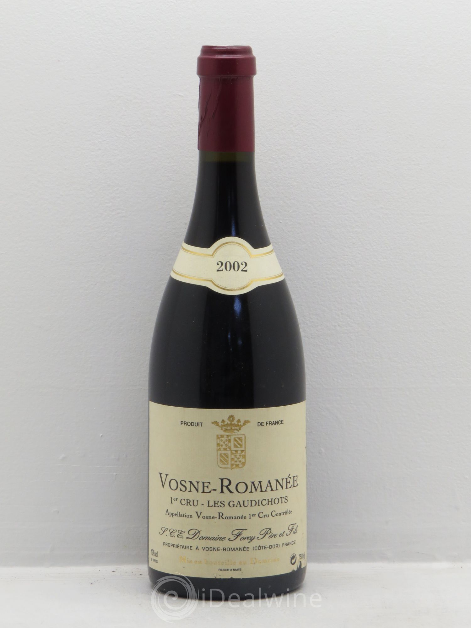 Vosne-Romanée 1er Cru Les Gaudichots Forey Père et Fils (Domaine) 2002 - Lot de 1 bouteille - 0