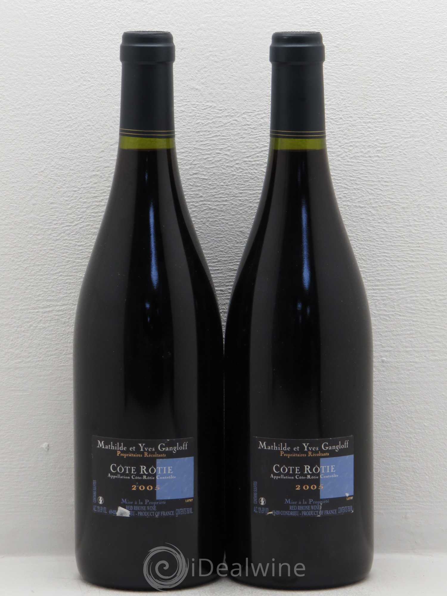 Côte-Rôtie La Barbarine Gangloff (Domaine) 2005 - Lot de 2 bouteilles - 1