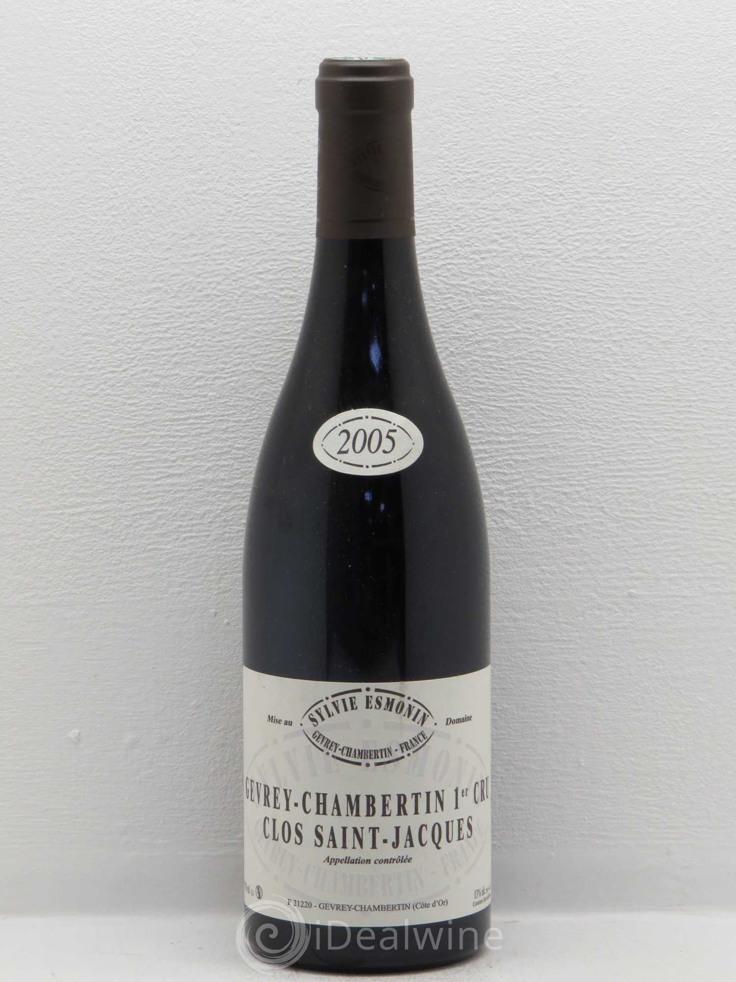 Gevrey-Chambertin 1er Cru Clos Saint Jacques Sylvie Esmonin 2005 - Posten von 1 Flasche - 0