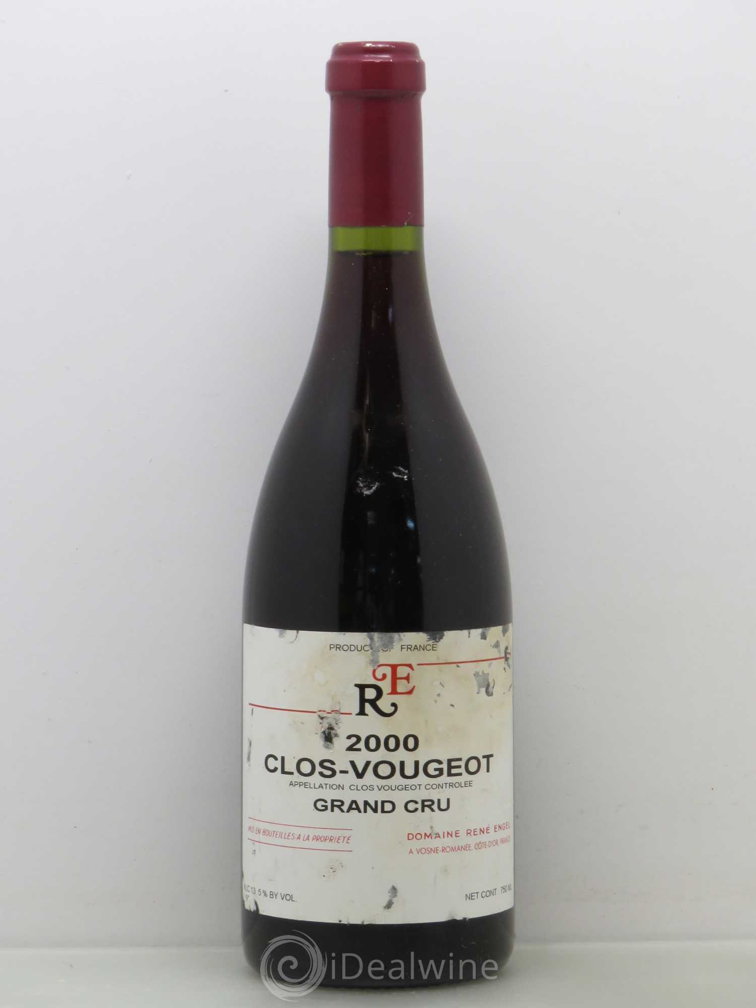 Clos de Vougeot Grand Cru Domaine René Engel - Domaine Eugénie 2000 - Lot de 1 bouteille - 0