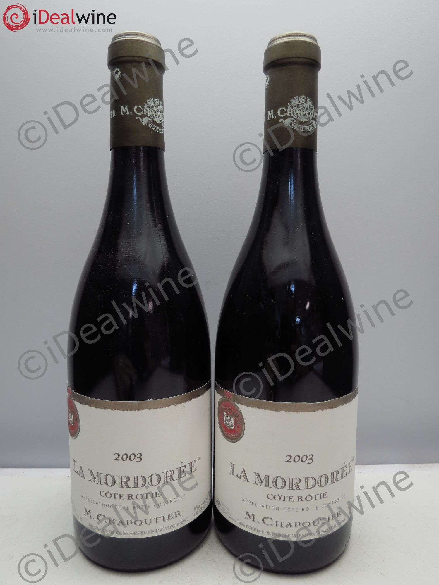Côte-Rôtie La Mordorée Chapoutier 2003 - Lot de 2 bouteilles - 0