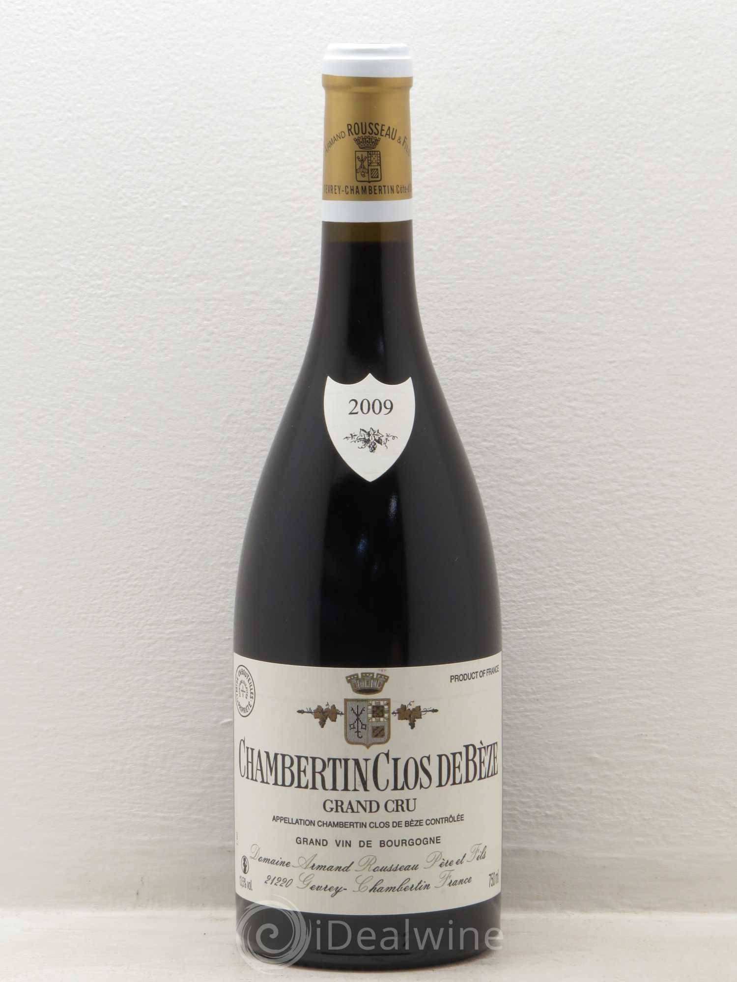 Chambertin Clos de Bèze Grand Cru Armand Rousseau (Domaine) 2009 - Lot de 1 bouteille - 0