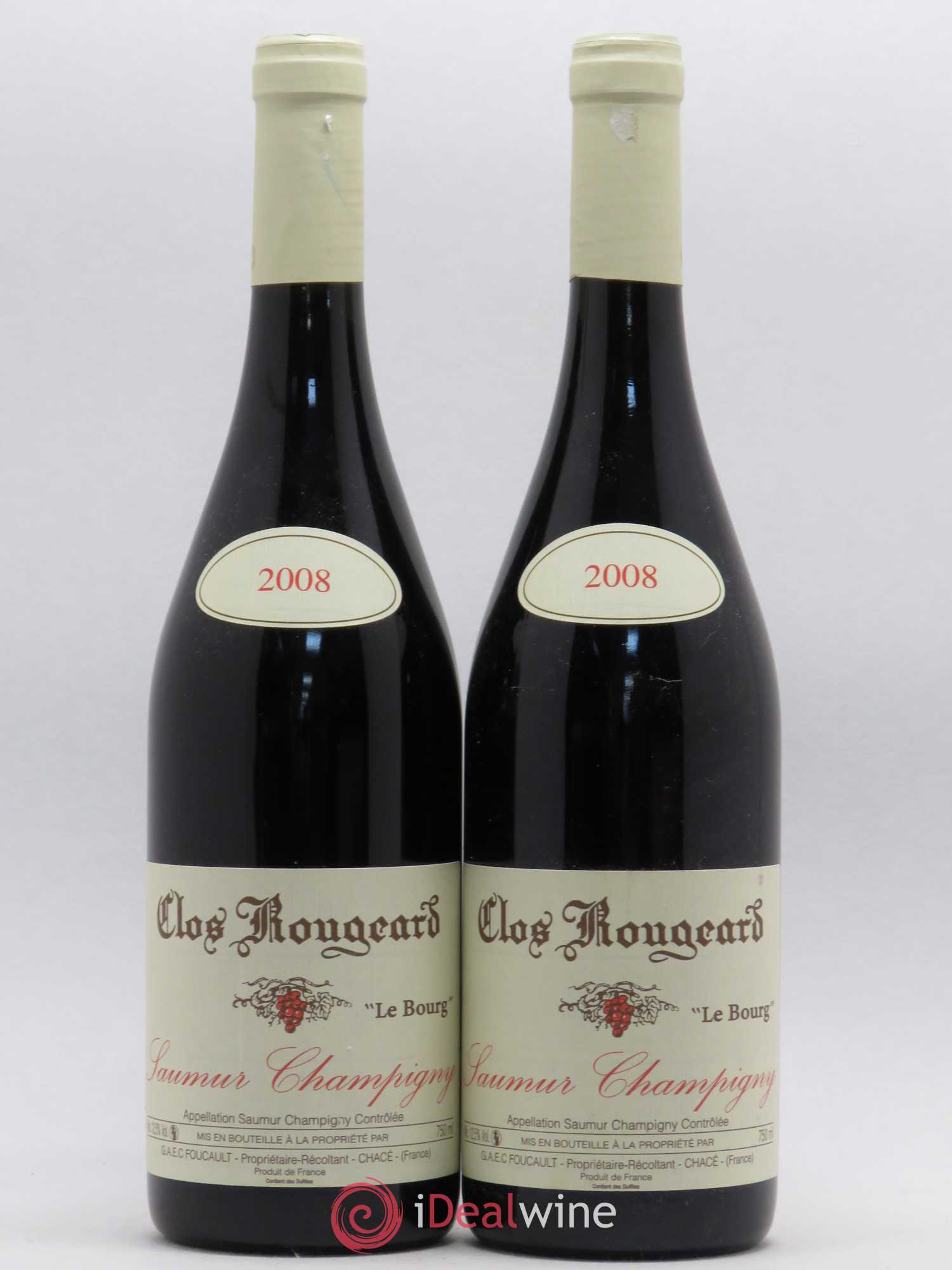 Saumur-Champigny Le Bourg Clos Rougeard 2008 - Lot de 2 bouteilles - 0