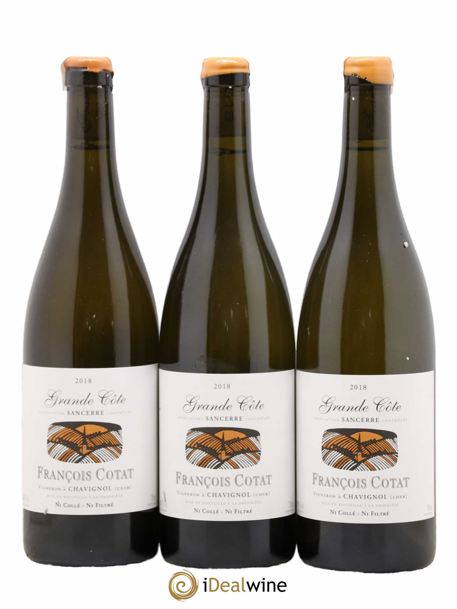 Sancerre La Grande Côte François Cotat 2018 - Posten von 3 Flaschen - 0