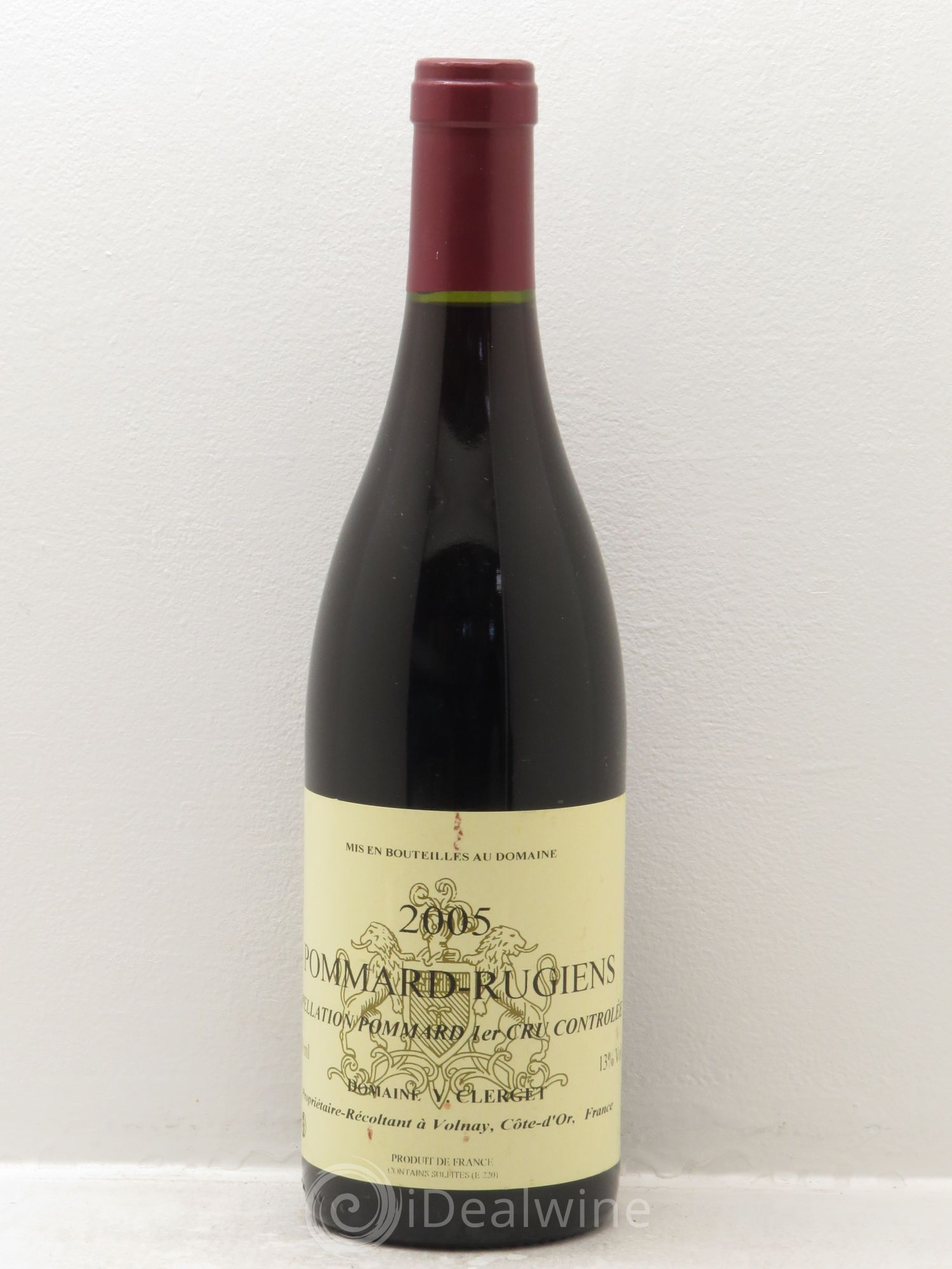 Pommard 1er Cru Y.Clerget 2005 - Lot de 1 bouteille - 0