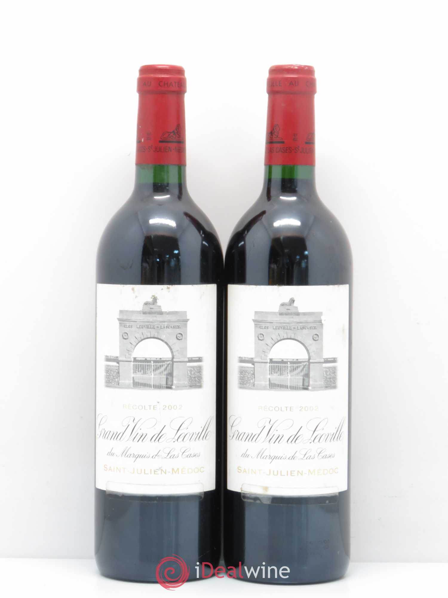 Château Léoville Las Cases 2ème Grand Cru Classé 2002 - Lot de 2 bouteilles - 0