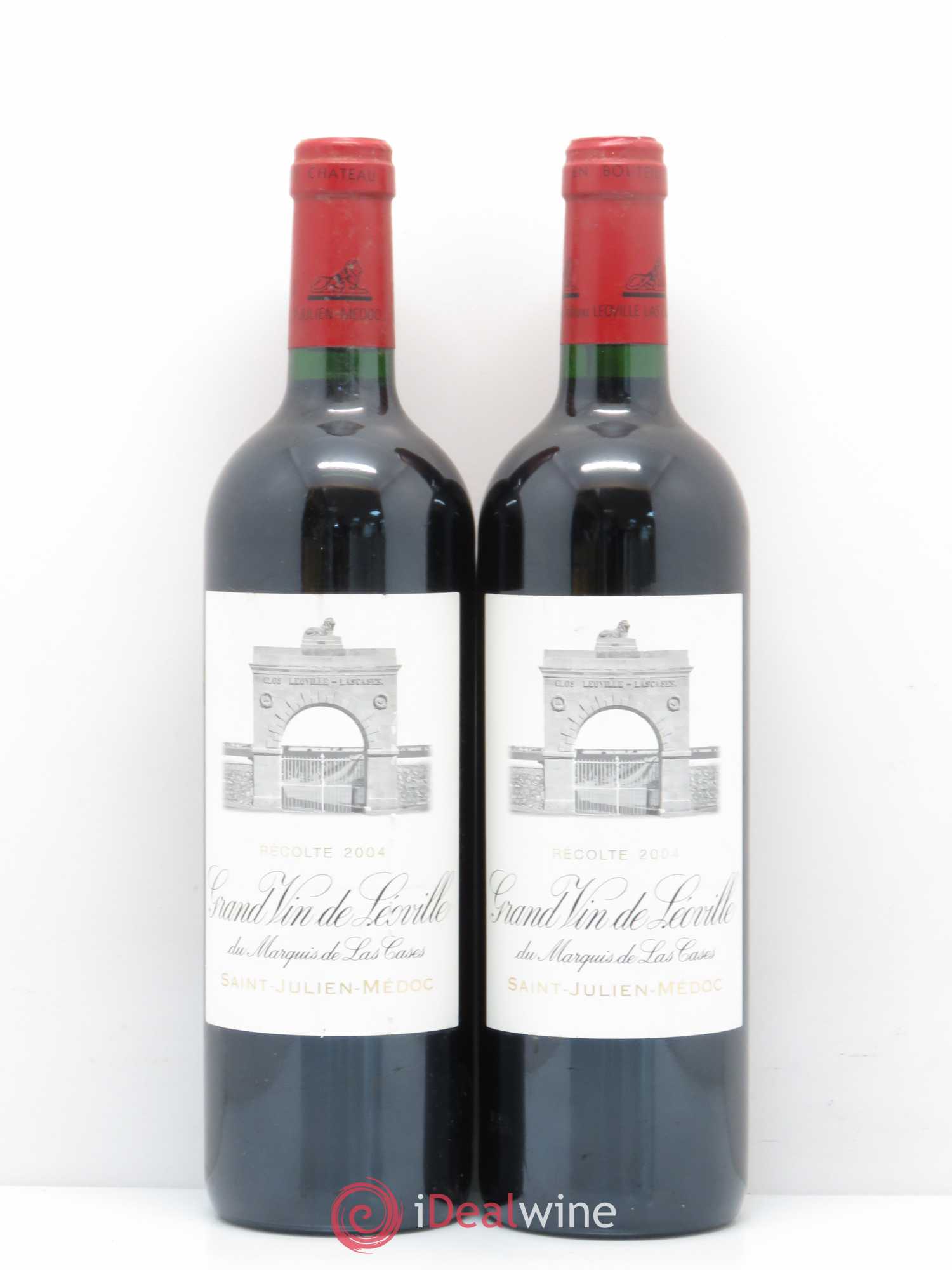 Château Léoville Las Cases 2ème Grand Cru Classé 2004 - Lot de 2 bouteilles - 0