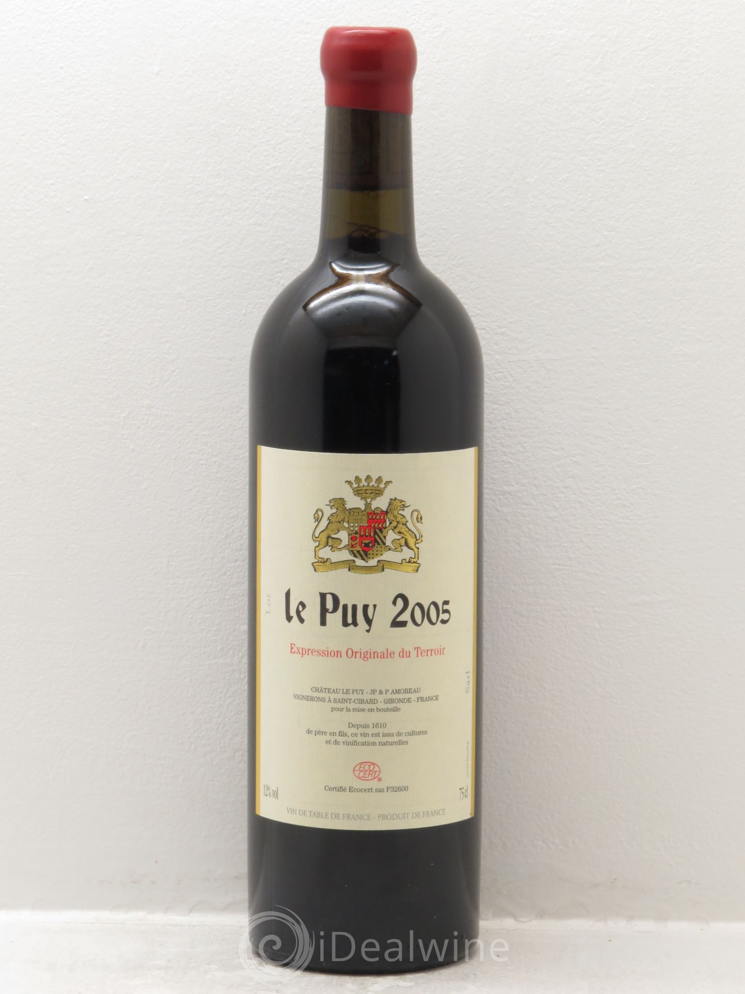 Vin de table Le Puy Côtes des Francs 2005 - Posten von 1 Flasche - 0