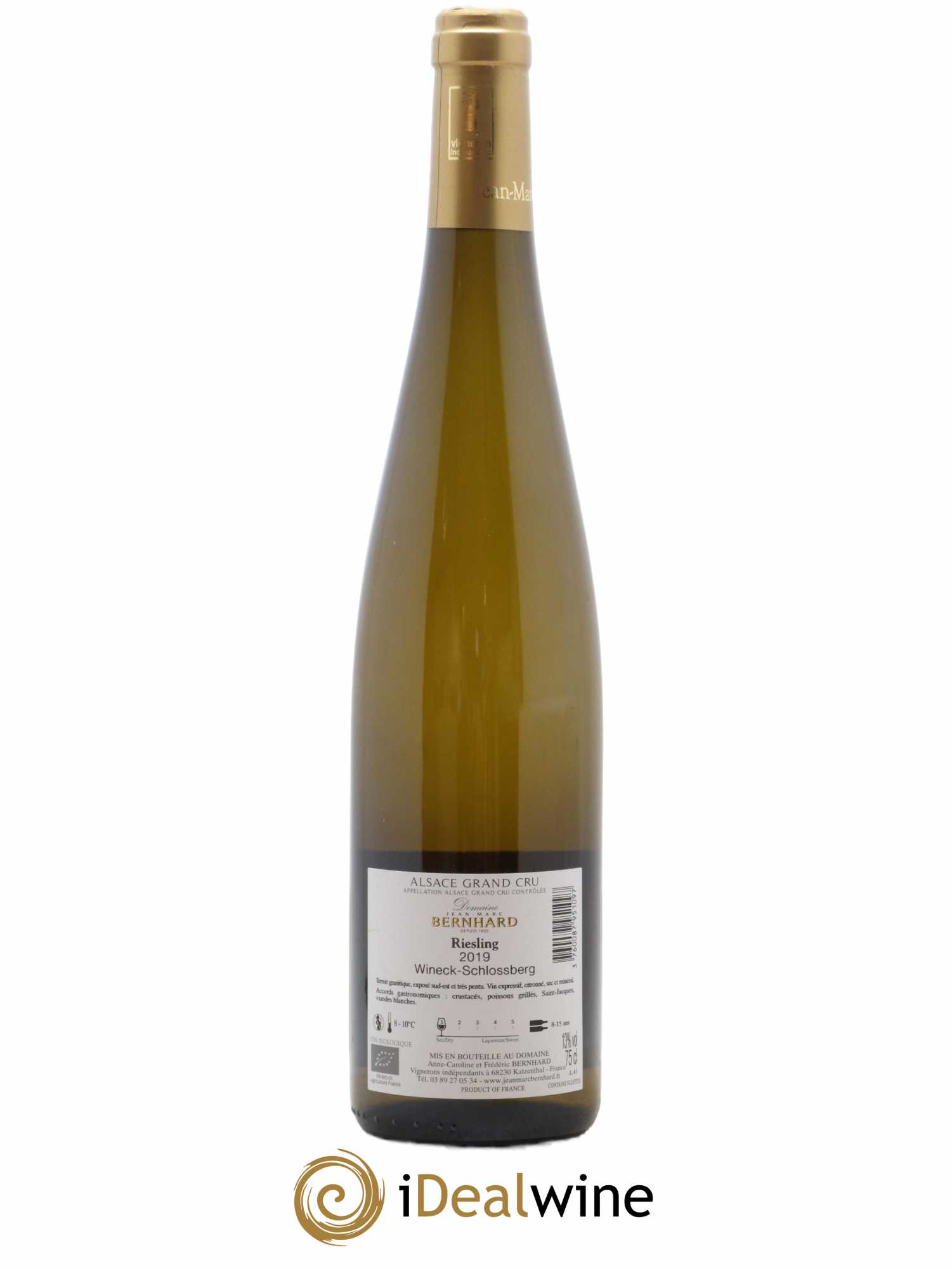 Riesling Grand Cru Schlossberg Jean Marc Bernhard Wineck 2019 - Lot of 1 bottle - 1