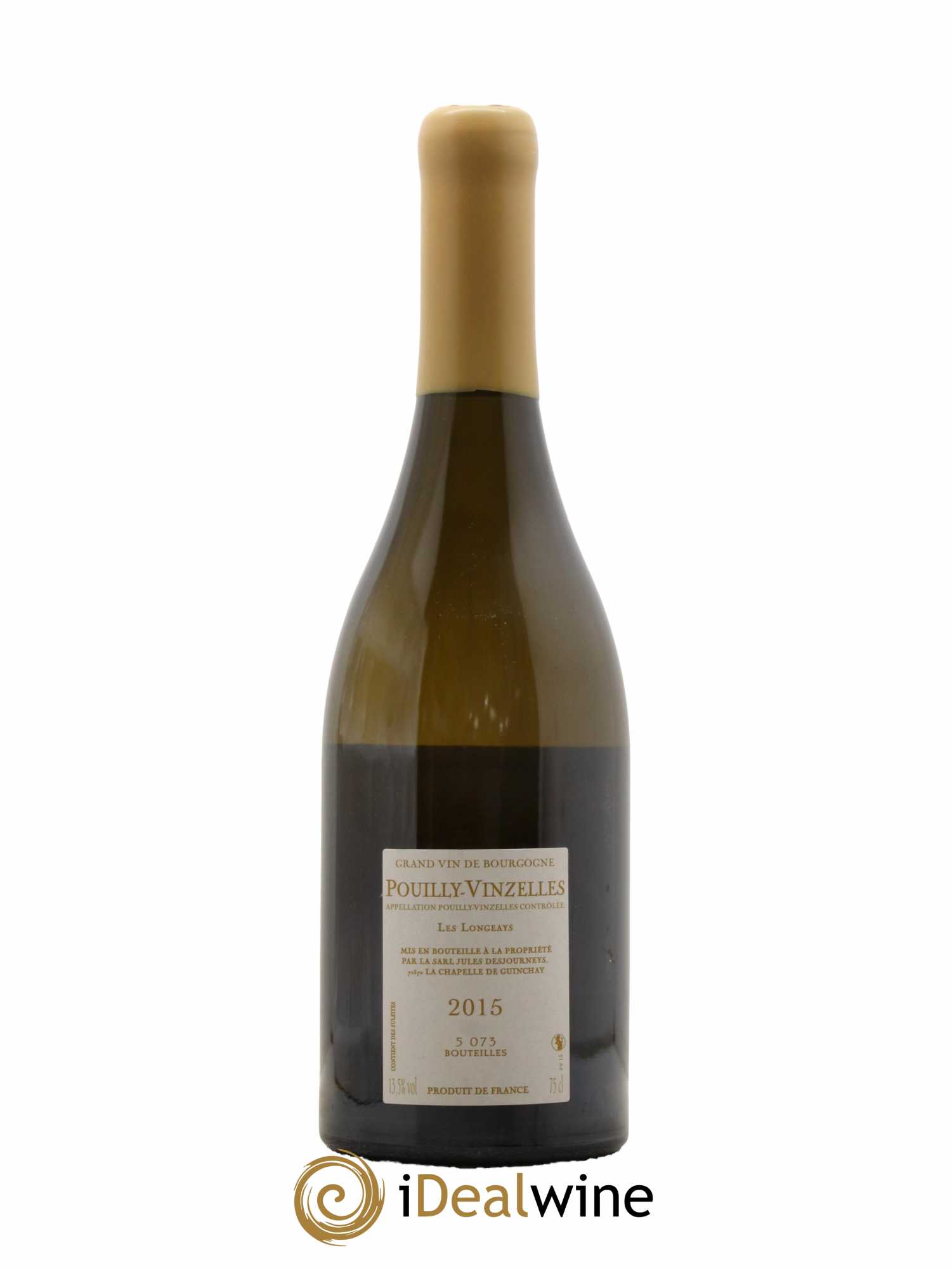 Pouilly-Vinzelles Les Longeays Jules Desjourneys 2015 - Lot de 1 bouteille - 1