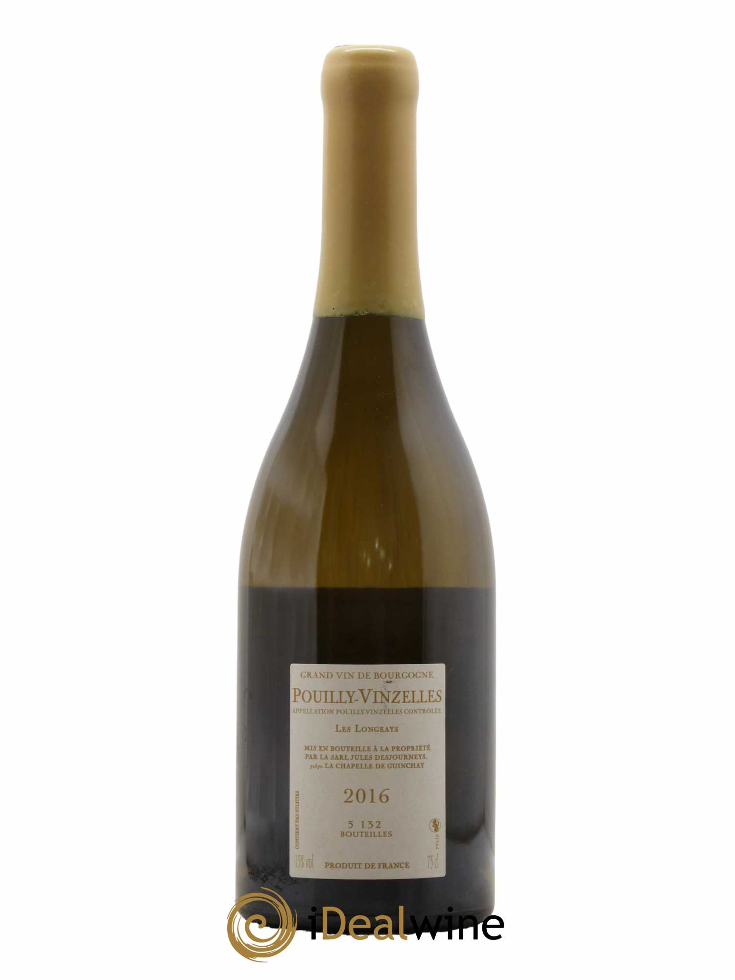 Pouilly-Vinzelles Les Longeays Jules Desjourneys 2016 - Lot de 1 bouteille - 1