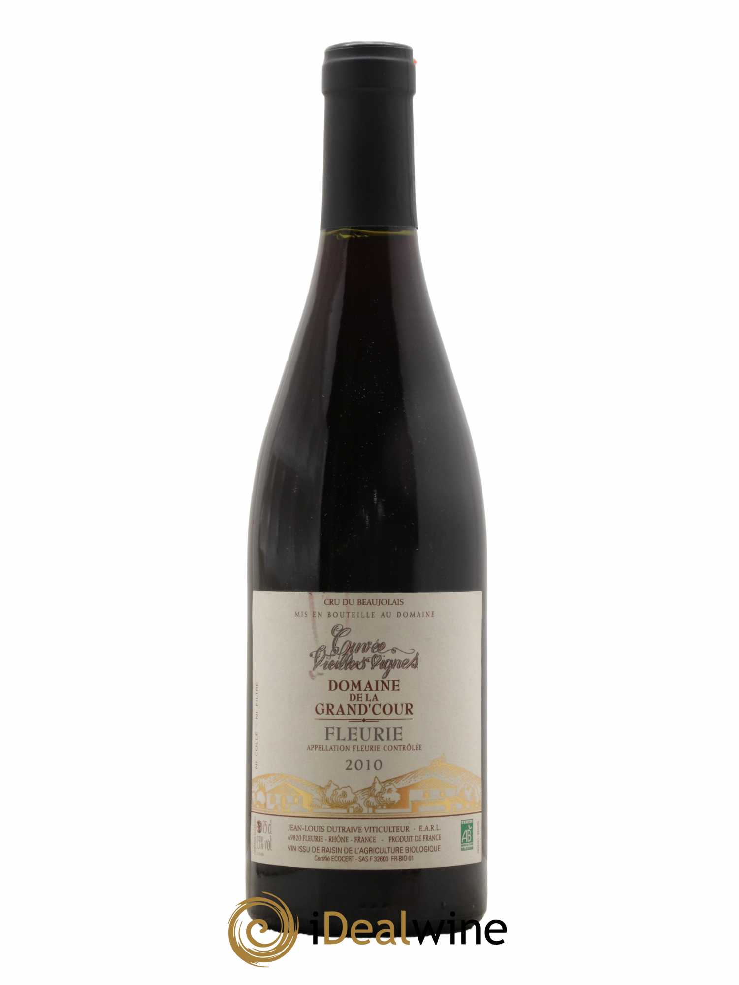 Fleurie Champagne - Cuvée Vieilles Vignes Grand'cour (Domaine de la) - Jean-Louis Dutraive 2010 - Lot de 1 bouteille - 0